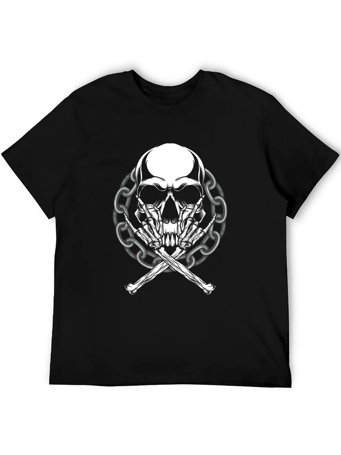Skull & Bones Graphic Tee - Rocker Style
