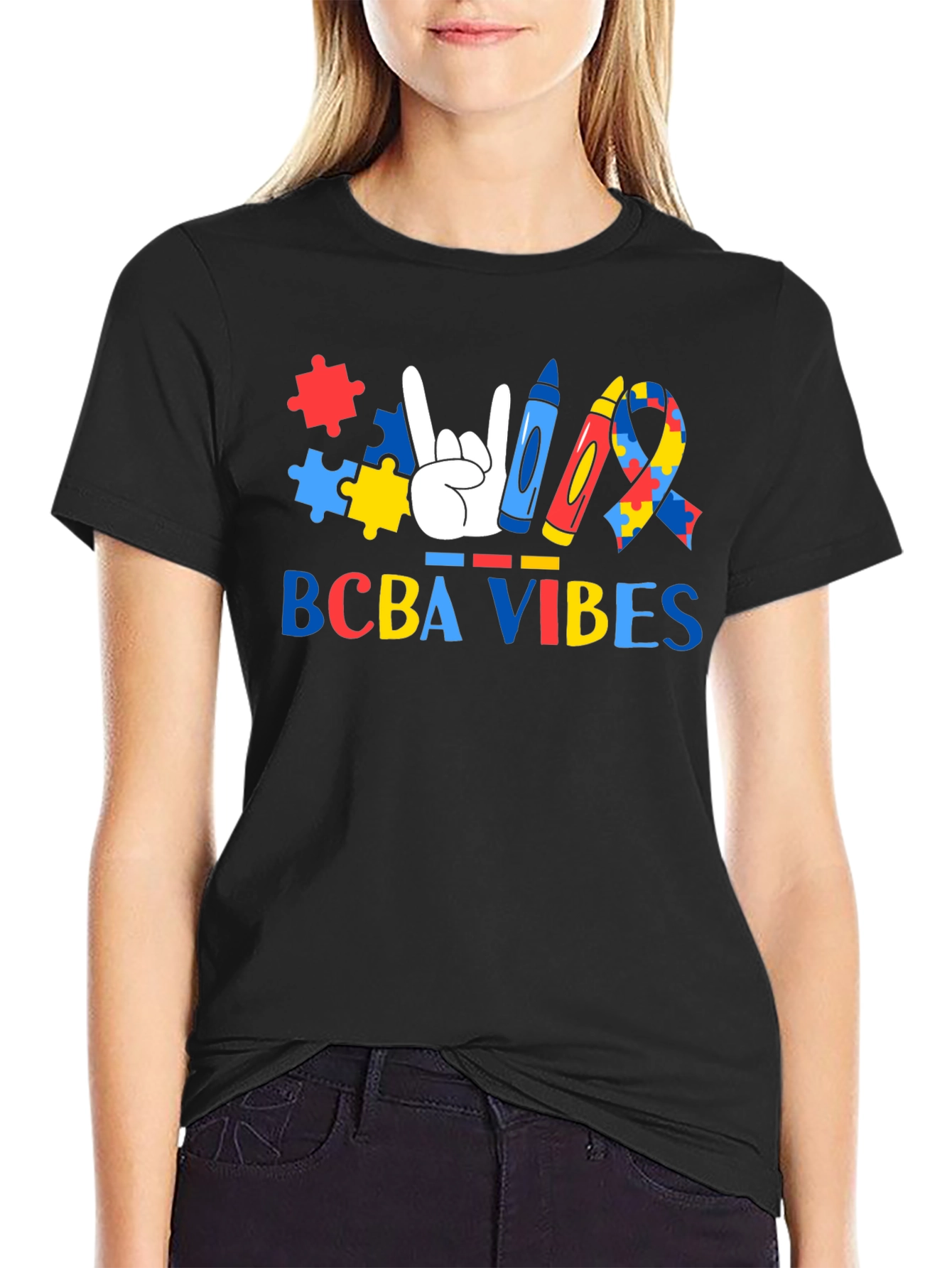 BCBA Vibes Autism Awareness Graphic Tee