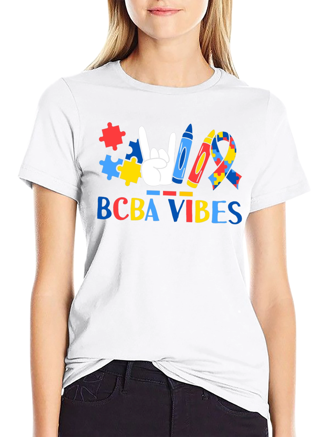 BCBA Vibes Autism Awareness Graphic Tee