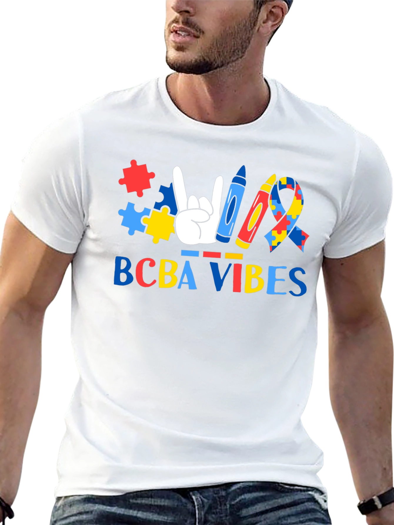 BCBA Vibes Autism Awareness Graphic Tee