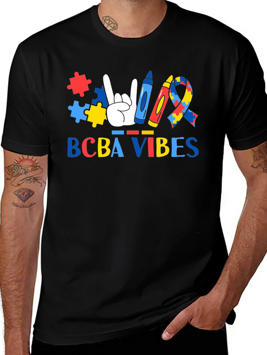 BCBA Vibes Autism Awareness Graphic Tee