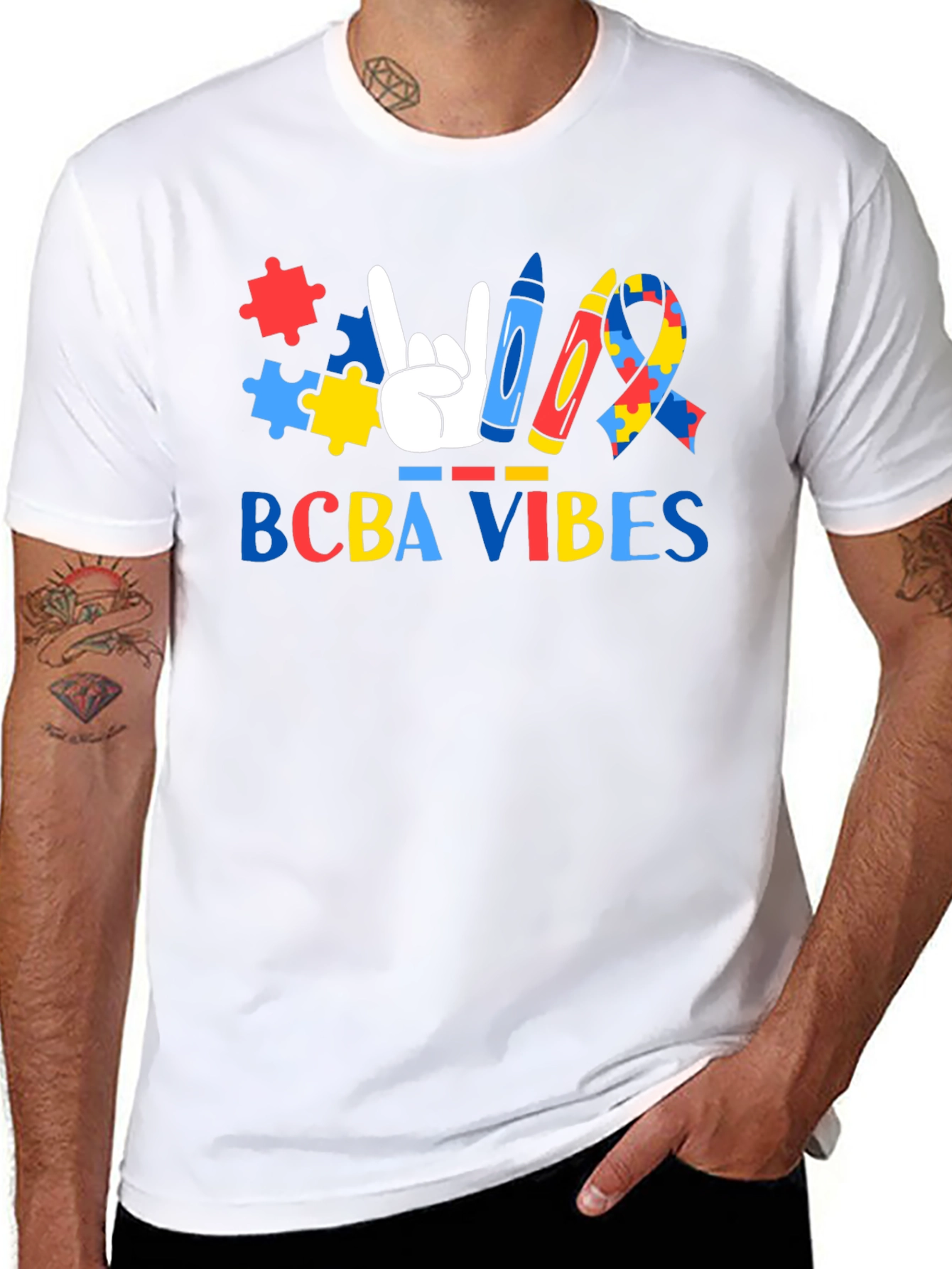 BCBA Vibes Autism Awareness Graphic Tee