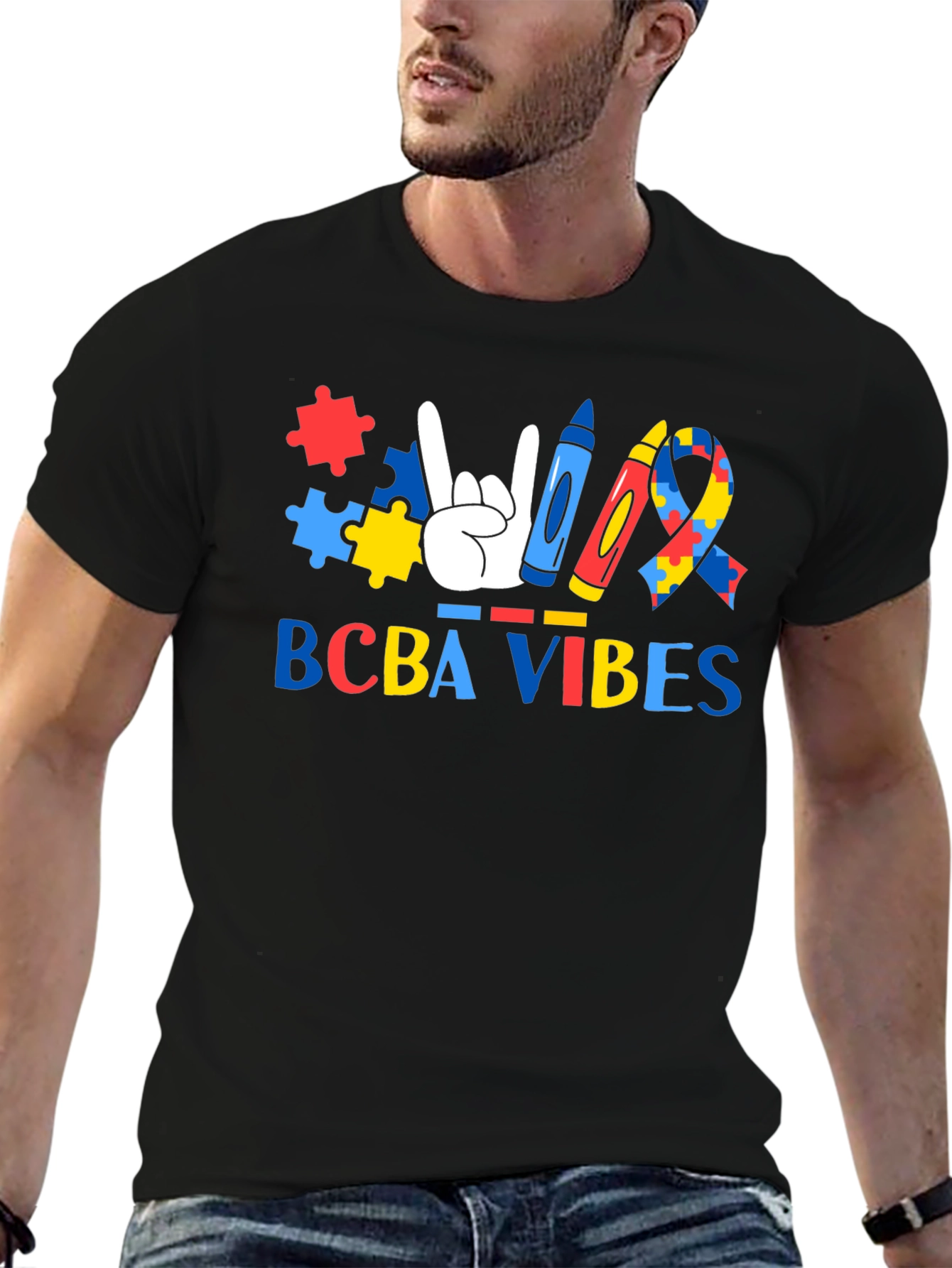 BCBA Vibes Autism Awareness Graphic Tee
