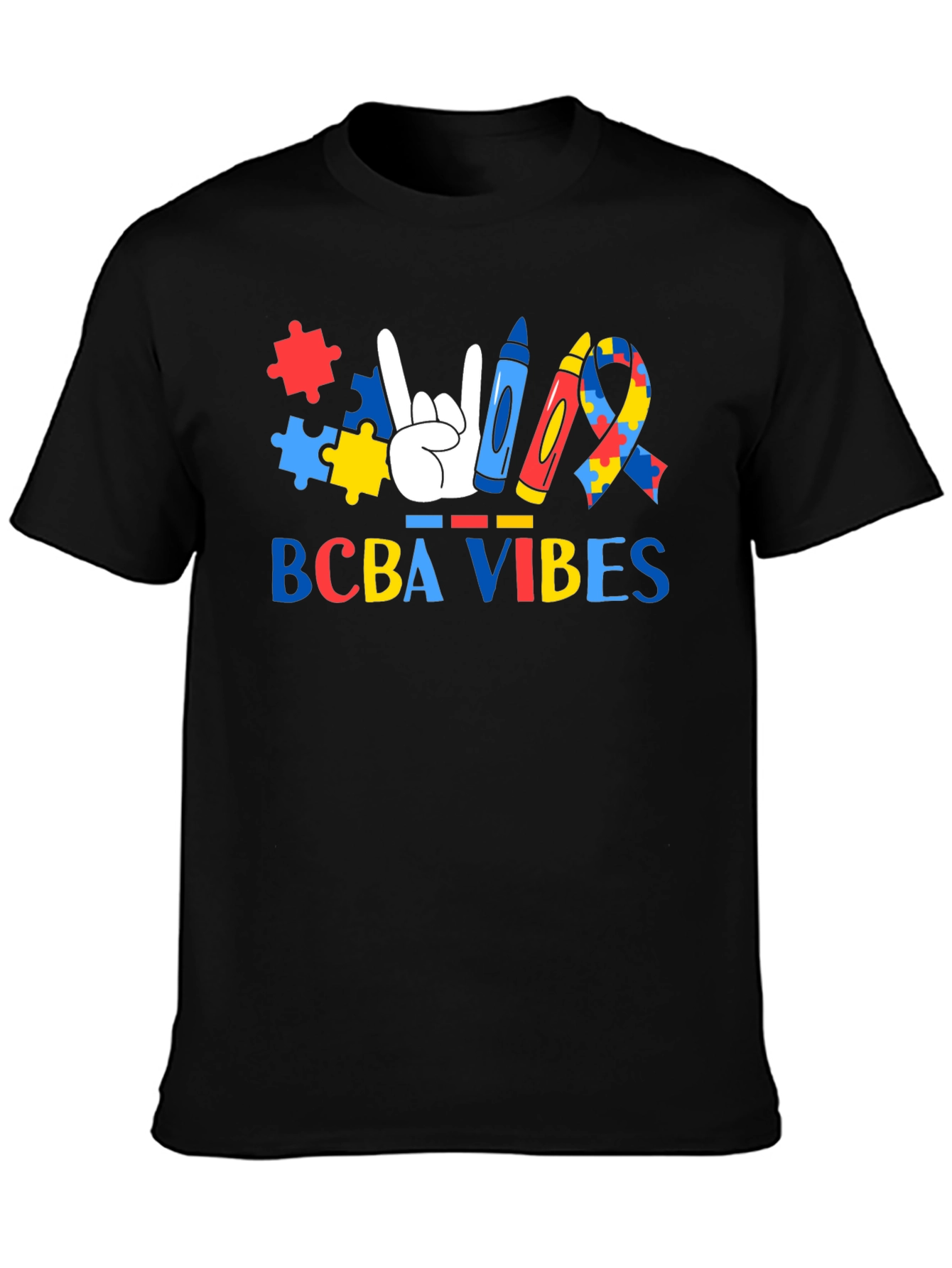 BCBA Vibes Autism Awareness Graphic Tee