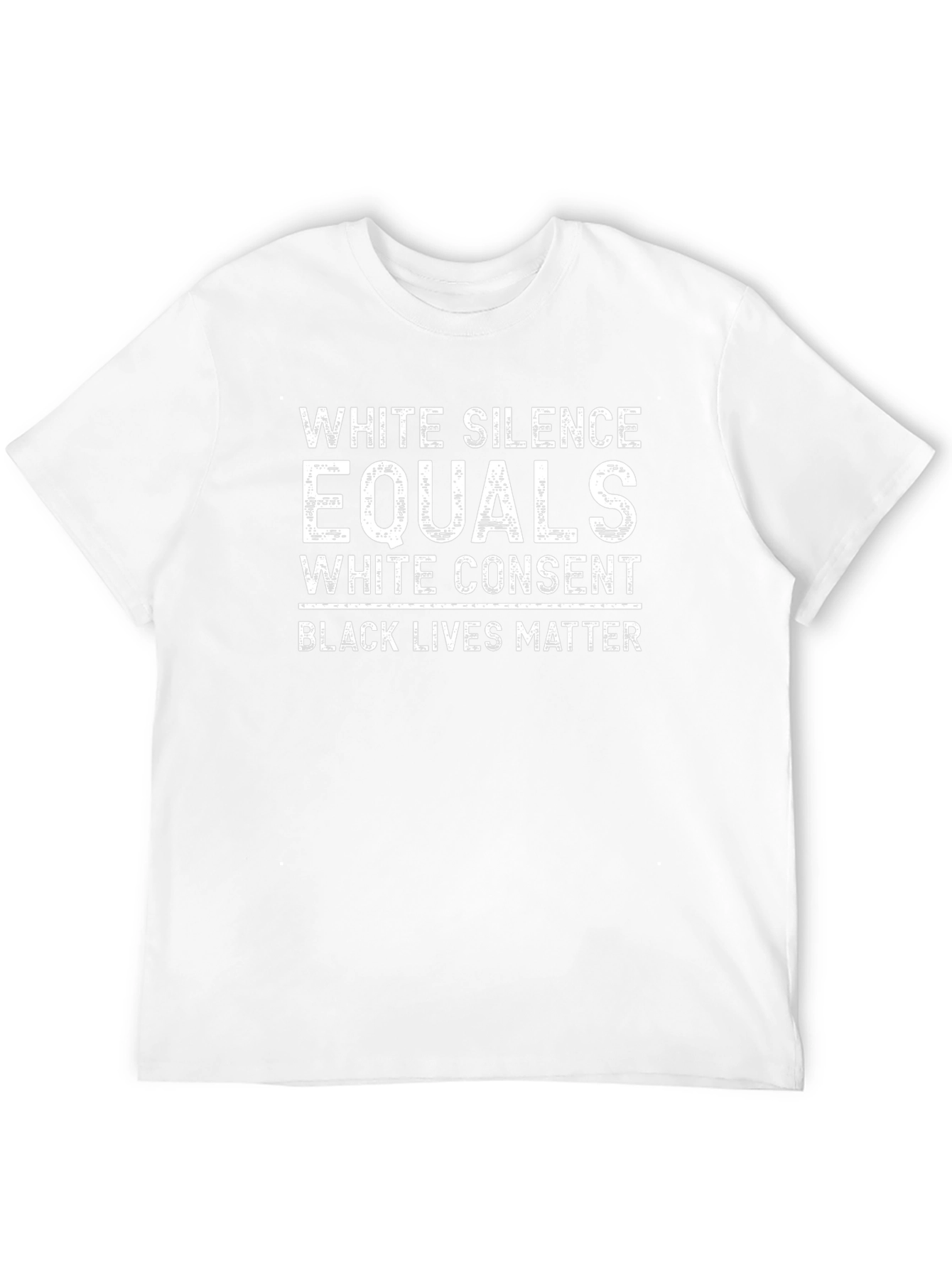 BLM White Silence Equals White Consent Graphic Tee