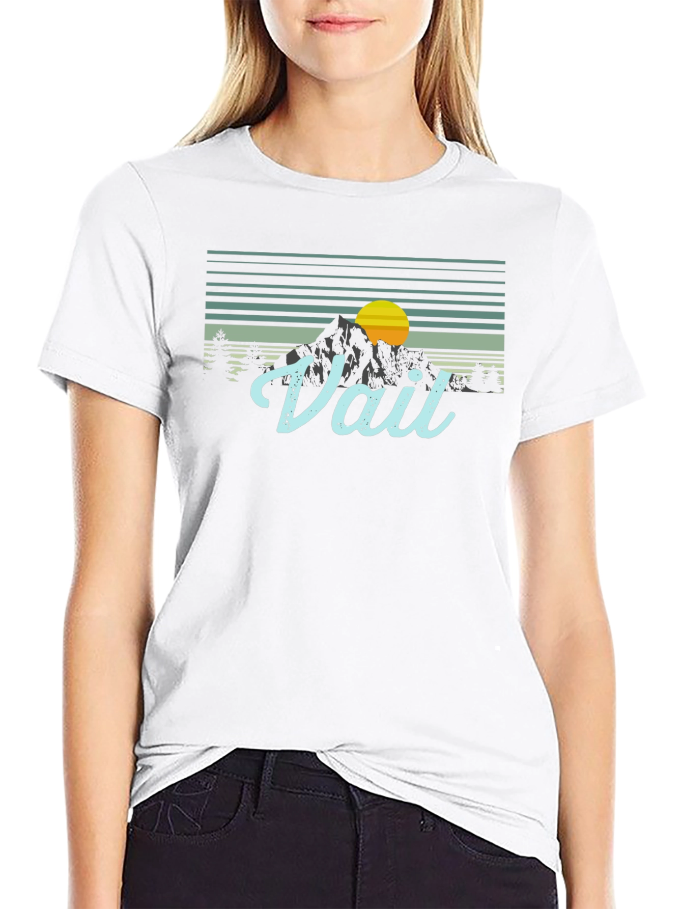 Vail Mountain Sunset Graphic Tee