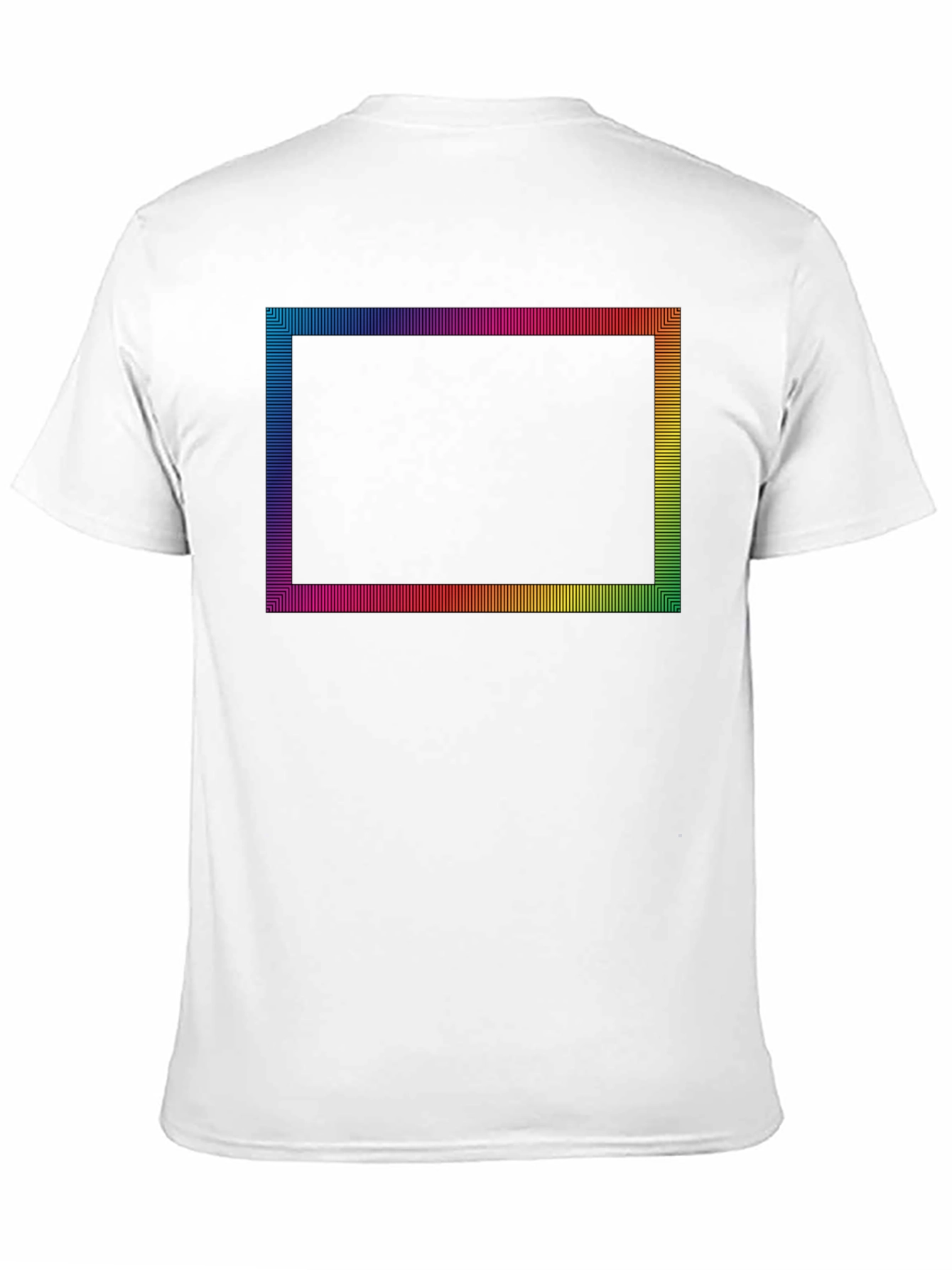 Retro Rainbow Frame Black Tee