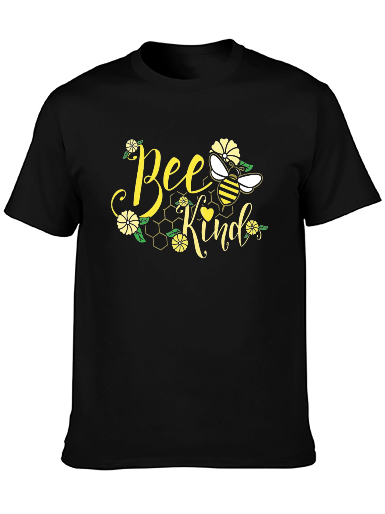 Bee Kind Graphic Tee - Stylish Black T-Shirt
