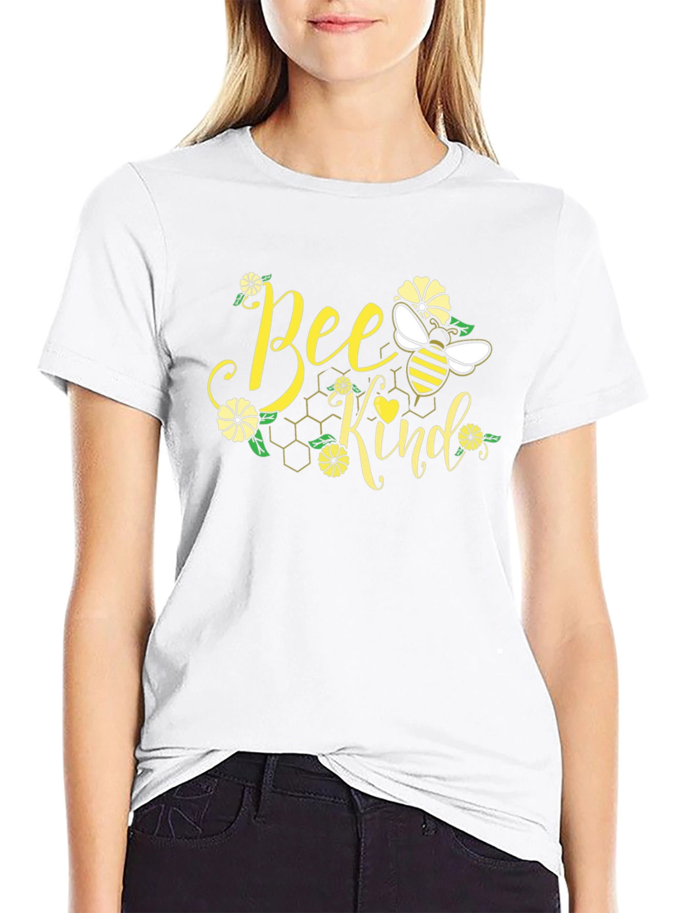 Bee Kind Graphic Tee - Stylish Black T-Shirt