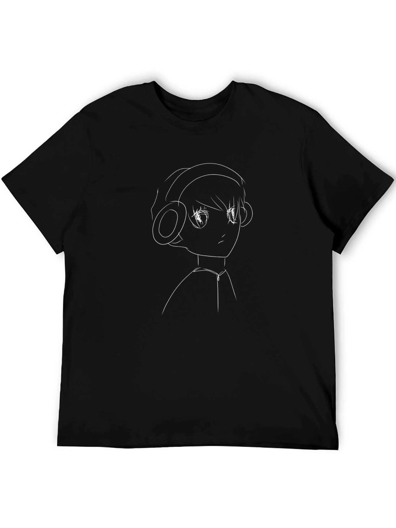 Anime Headphones Tee - Cool Graphic T-Shirt