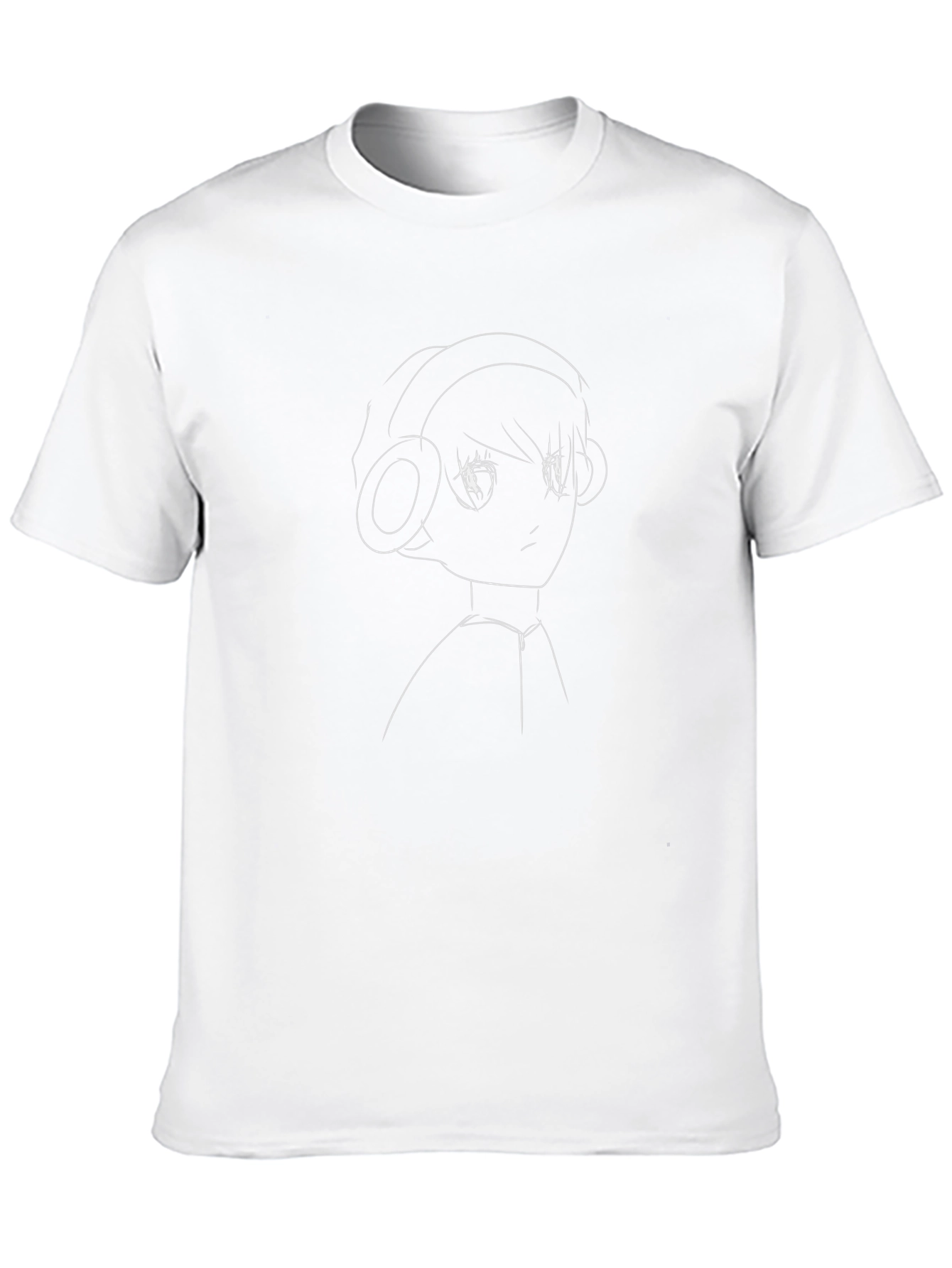 Anime Headphones Tee - Cool Graphic T-Shirt