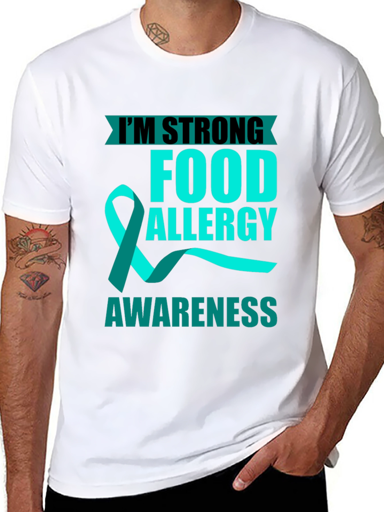 Food Allergy Awareness Strong T-Shirt