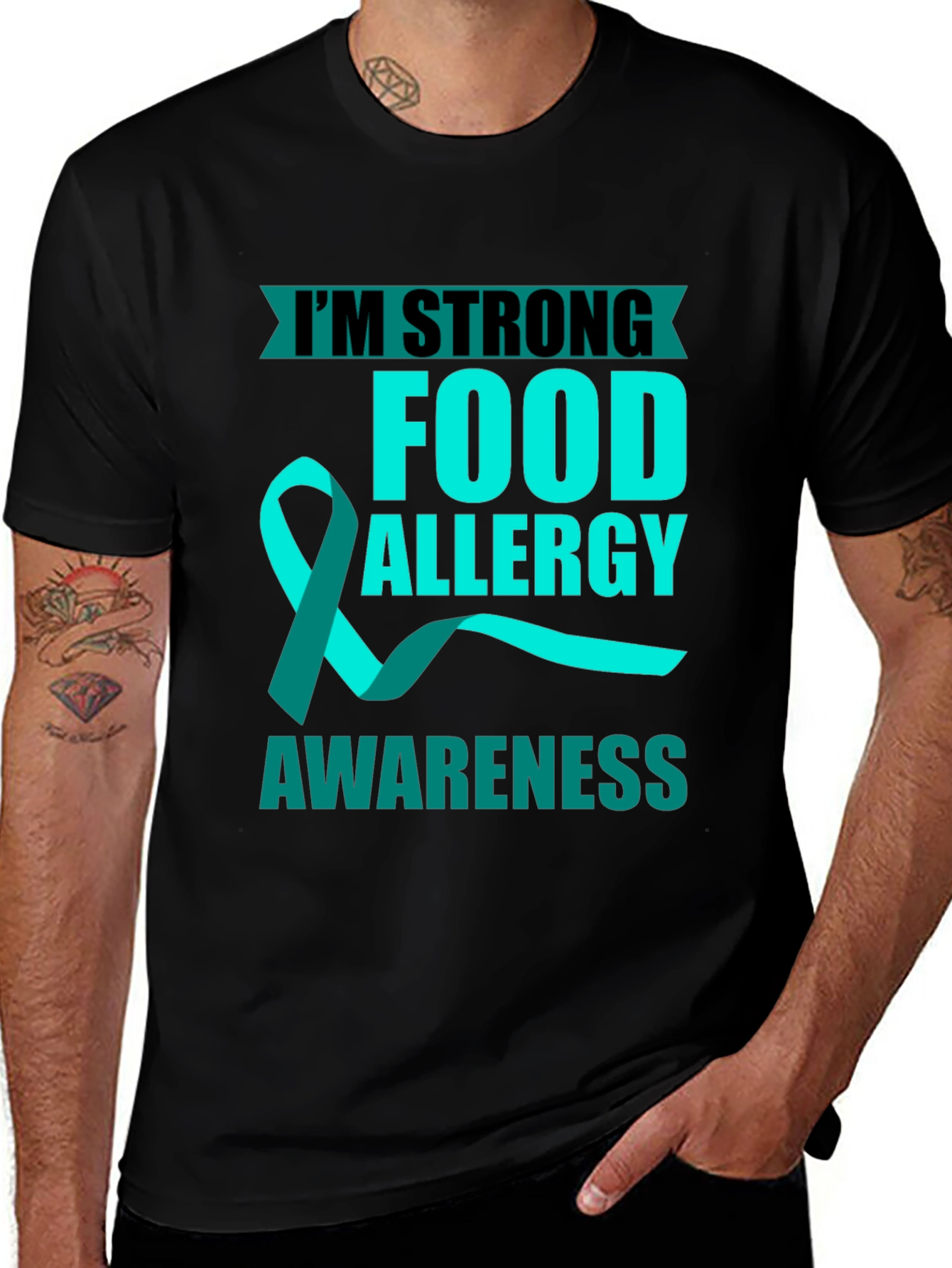 Food Allergy Awareness Strong T-Shirt