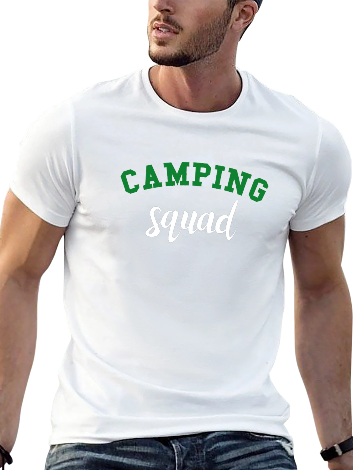 Camping Squad Graphic T-Shirt - Black