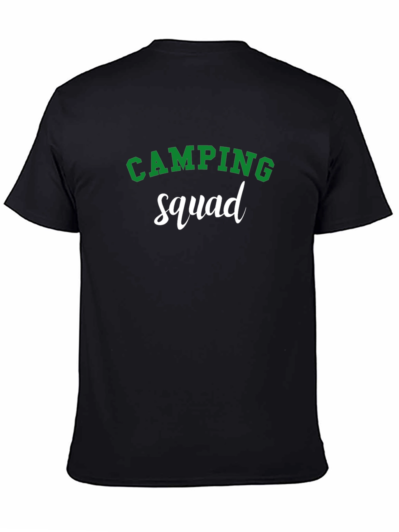 Camping Squad Graphic T-Shirt - Black