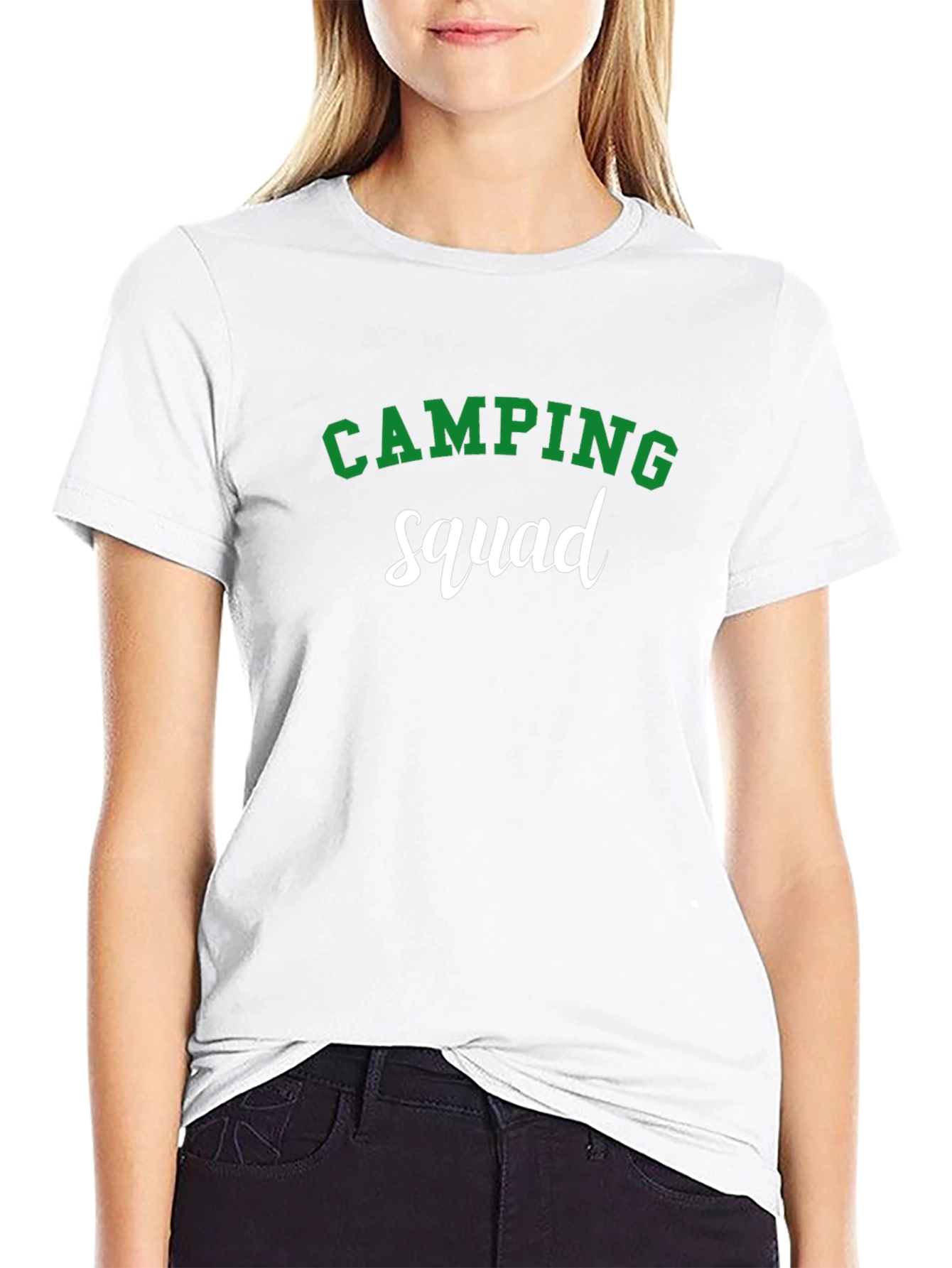 Camping Squad Graphic T-Shirt - Black