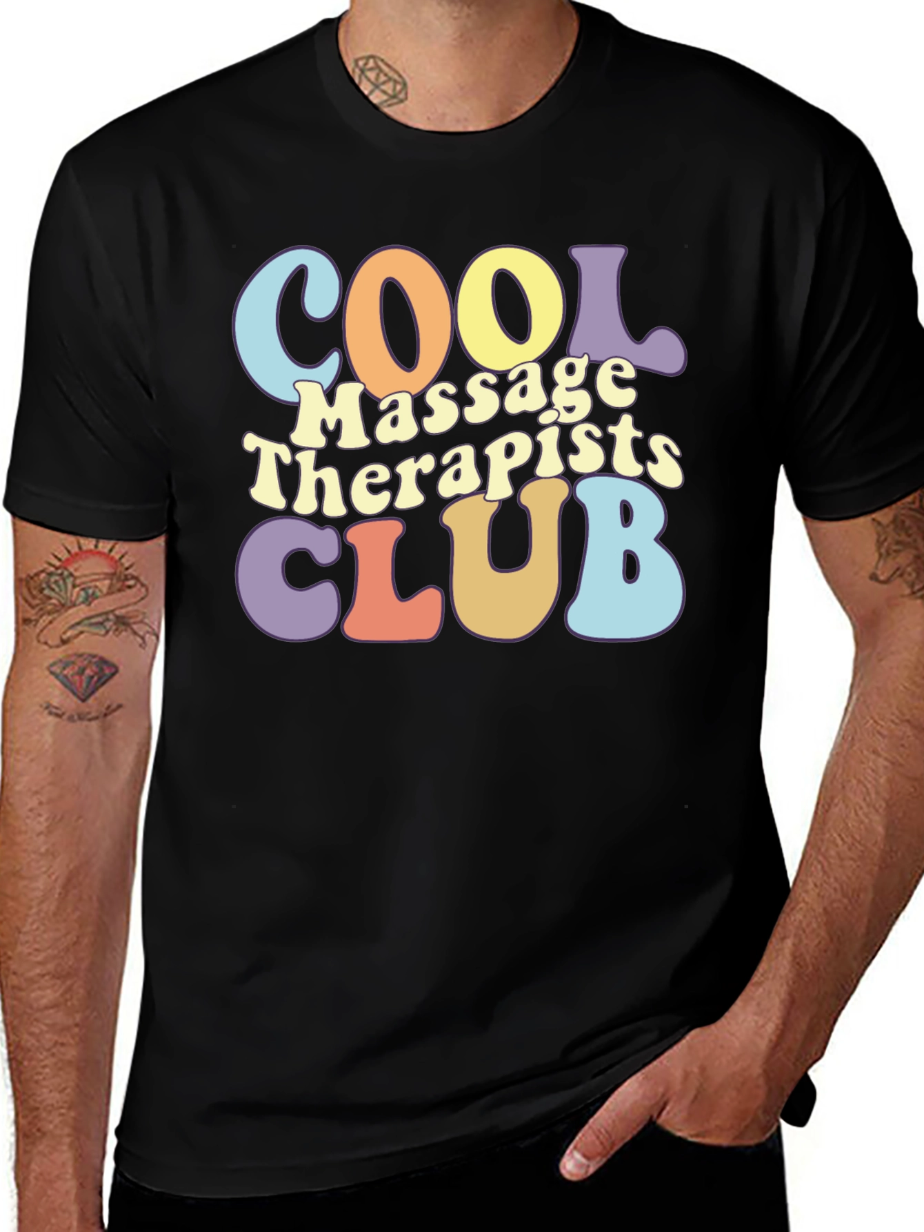 Cool Massage Therapists Club Graphic Tee