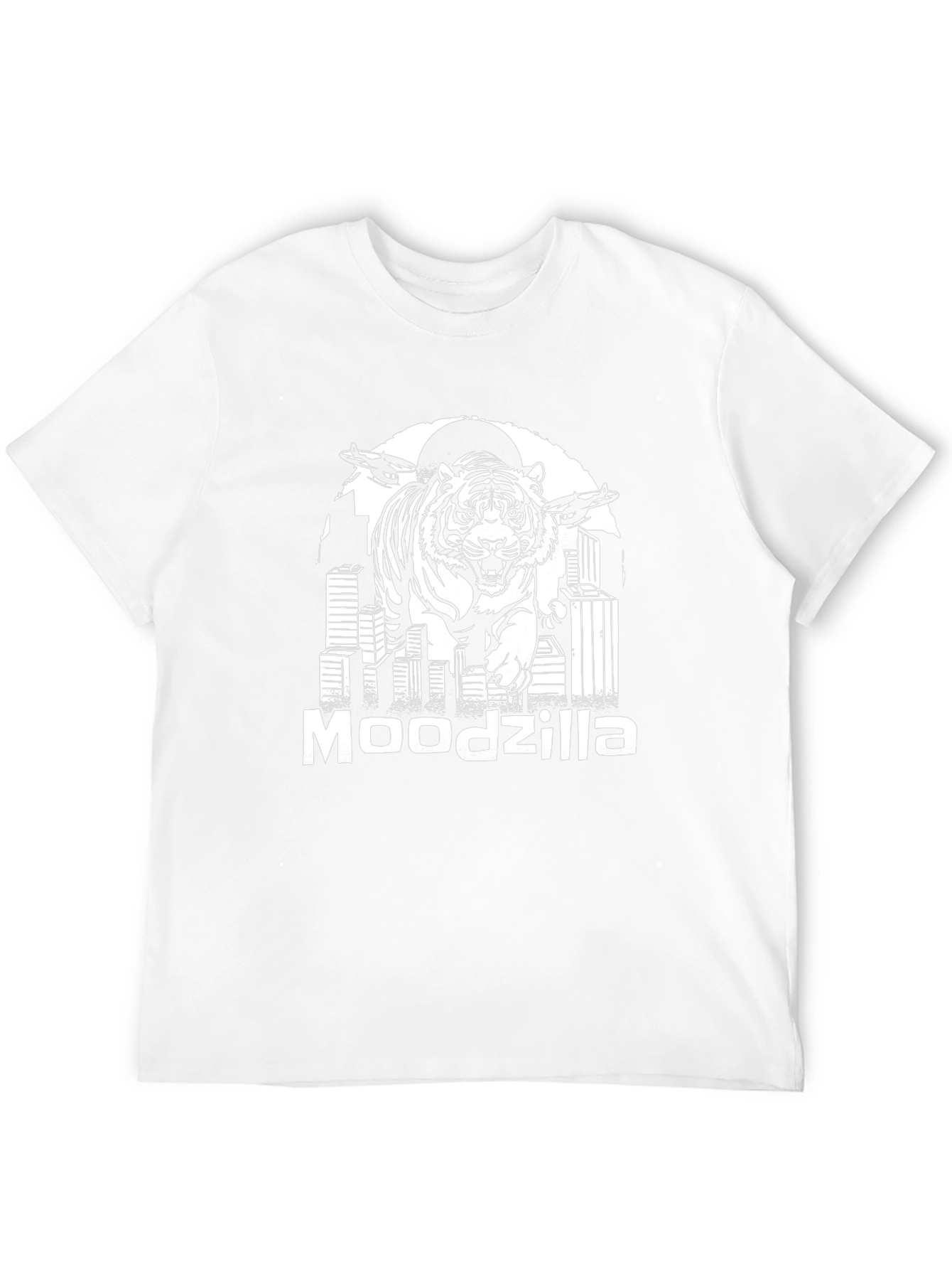 Moodzilla Tiger Graphic Black T-Shirt