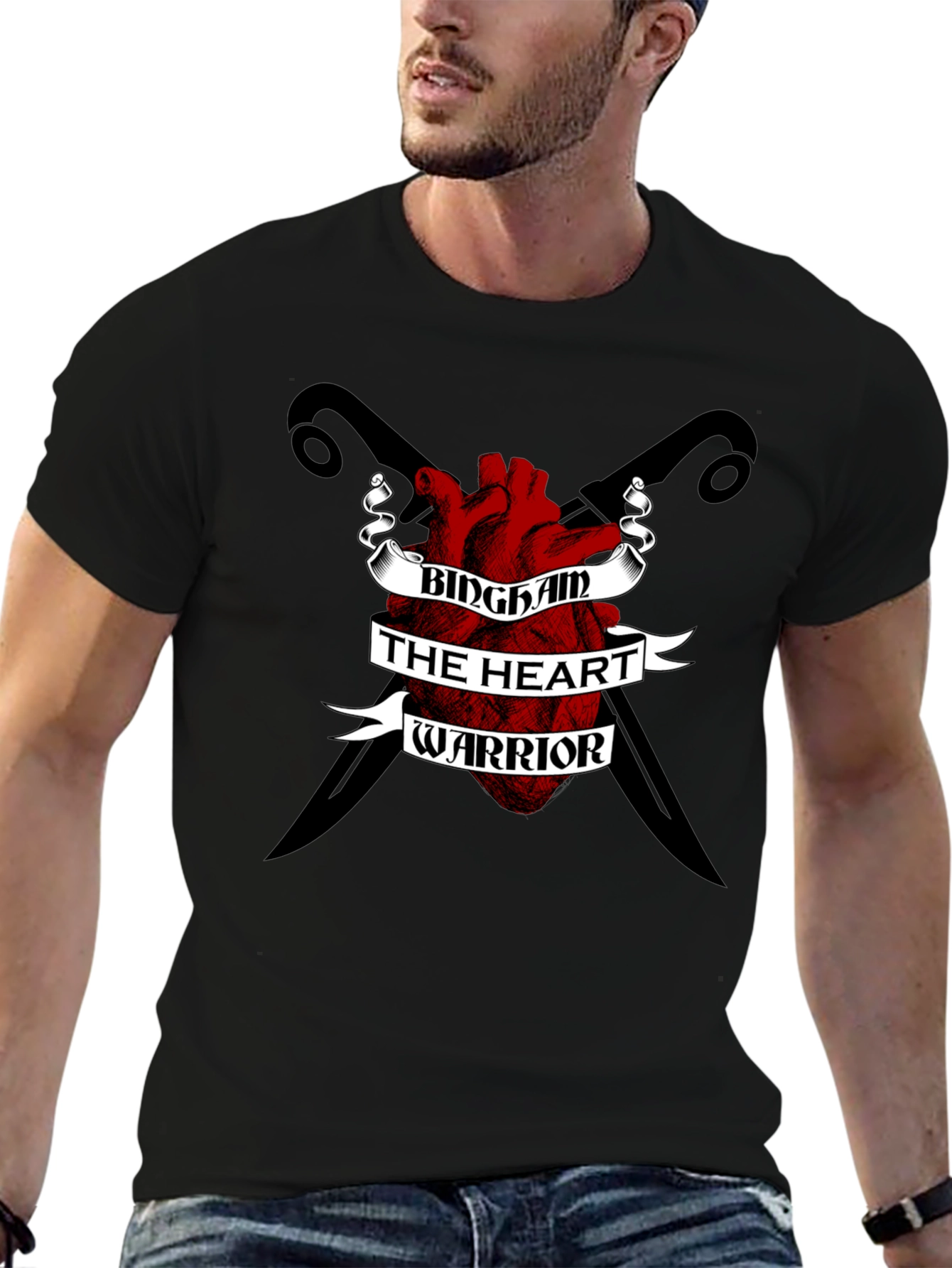 Bingham Heart Warrior Black T-Shirt