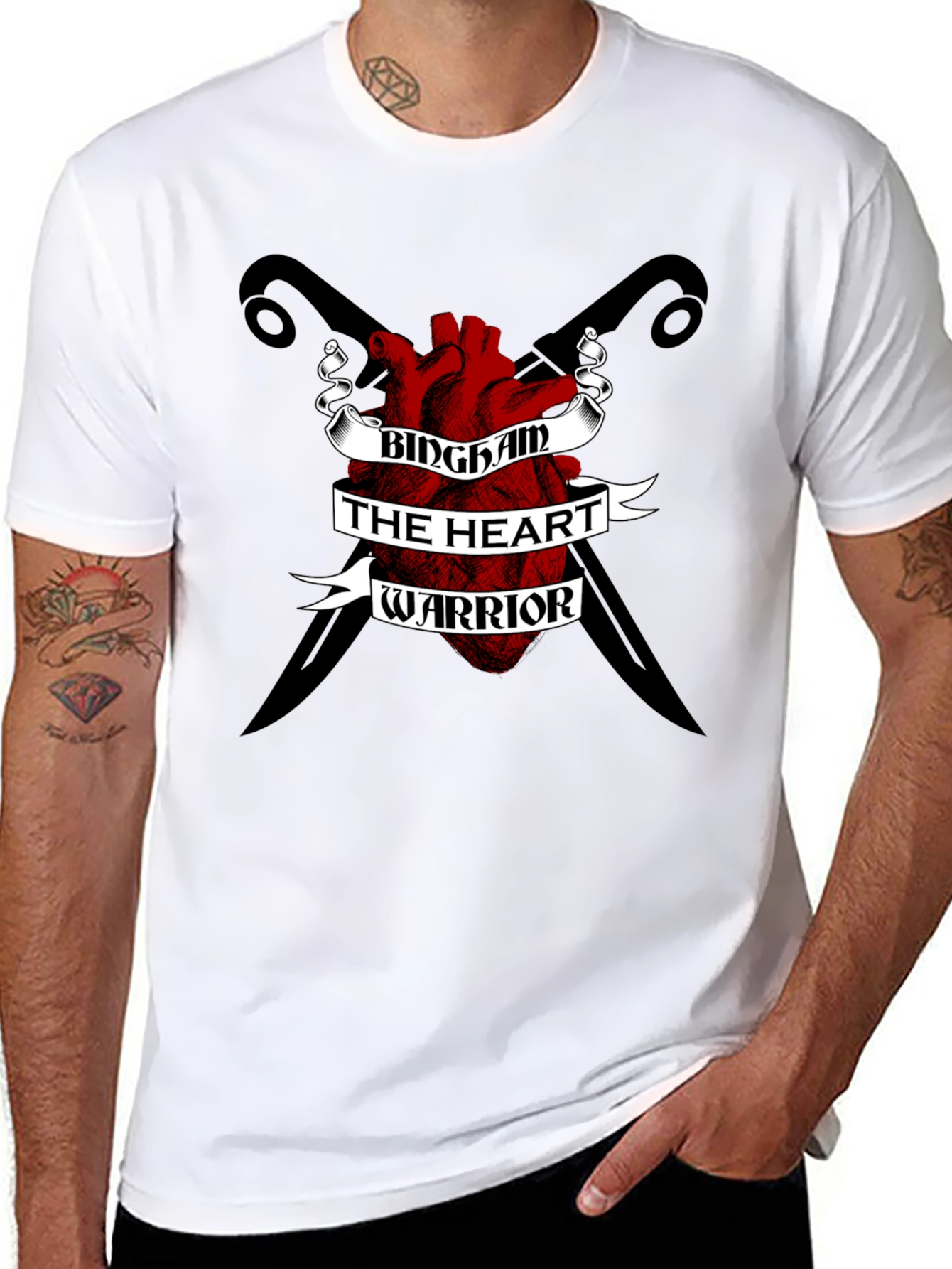 Bingham Heart Warrior Black T-Shirt