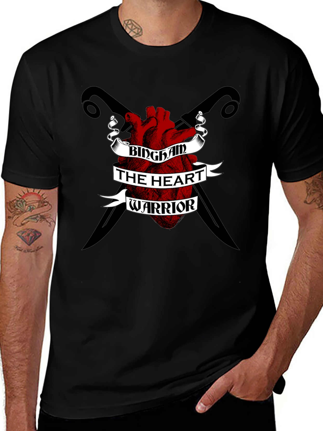 Bingham Heart Warrior Black T-Shirt