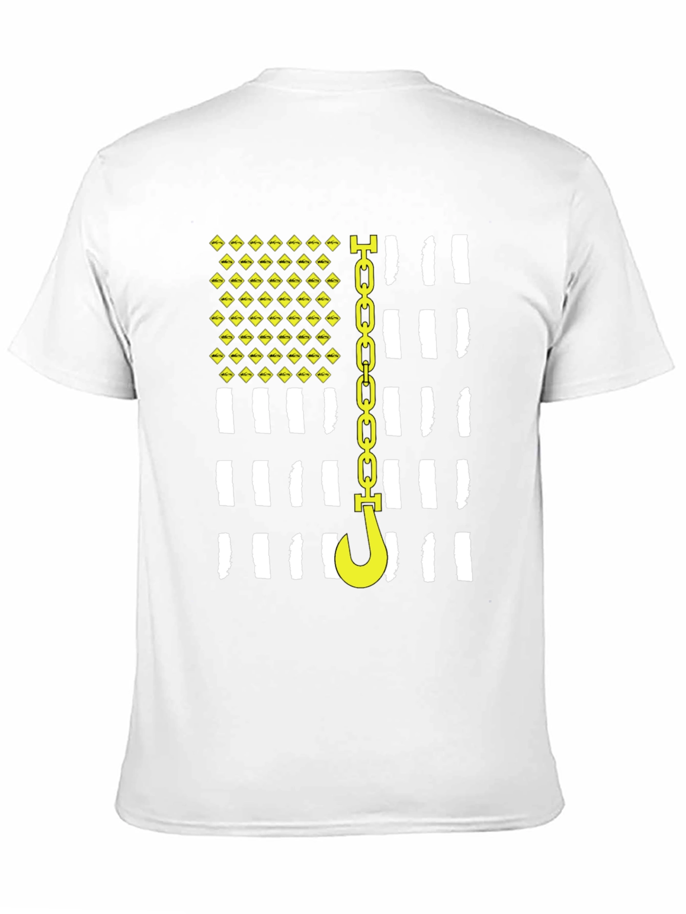 Tow Truck Driver American Flag T-Shirt