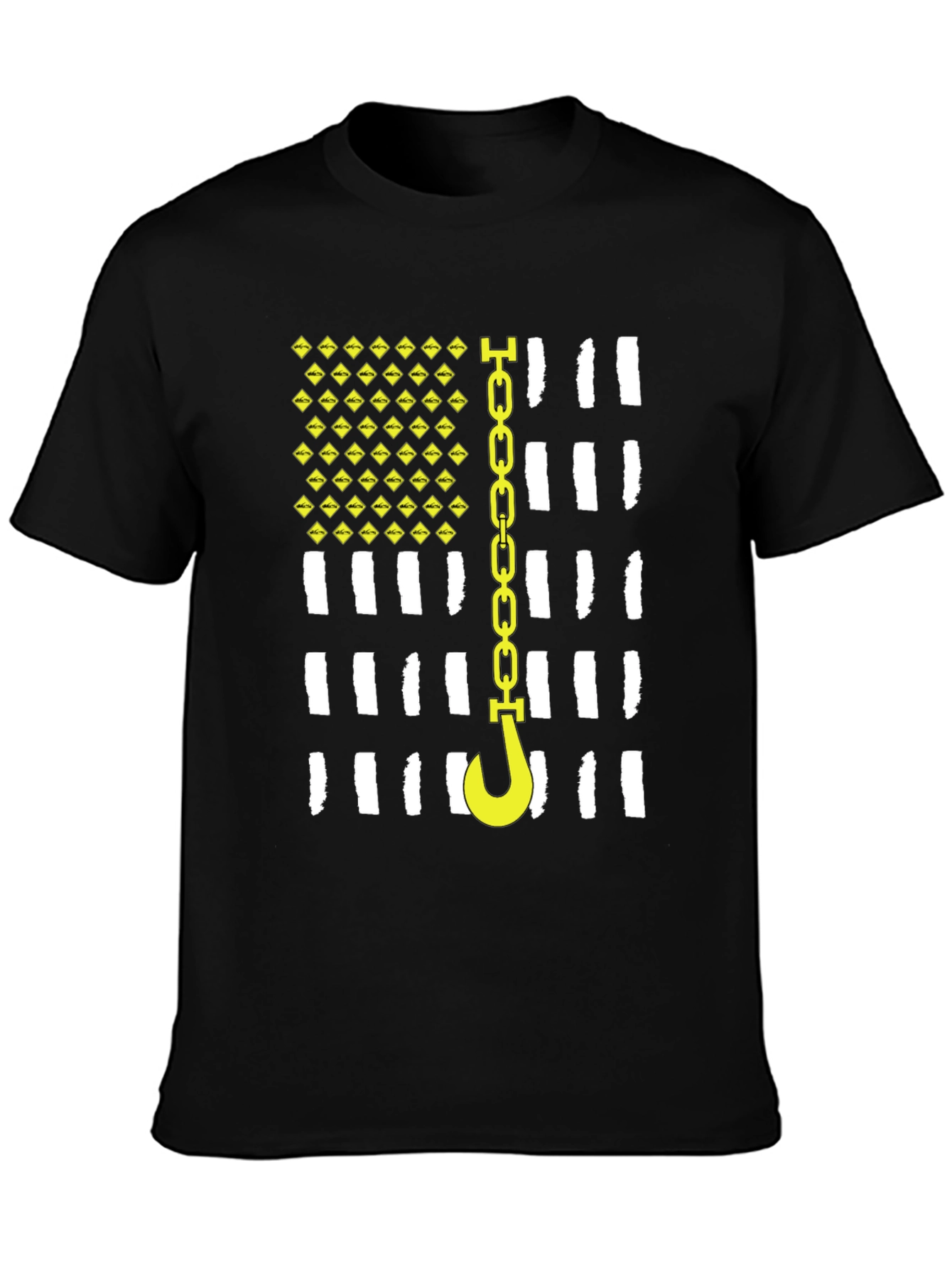 Tow Truck Driver American Flag T-Shirt