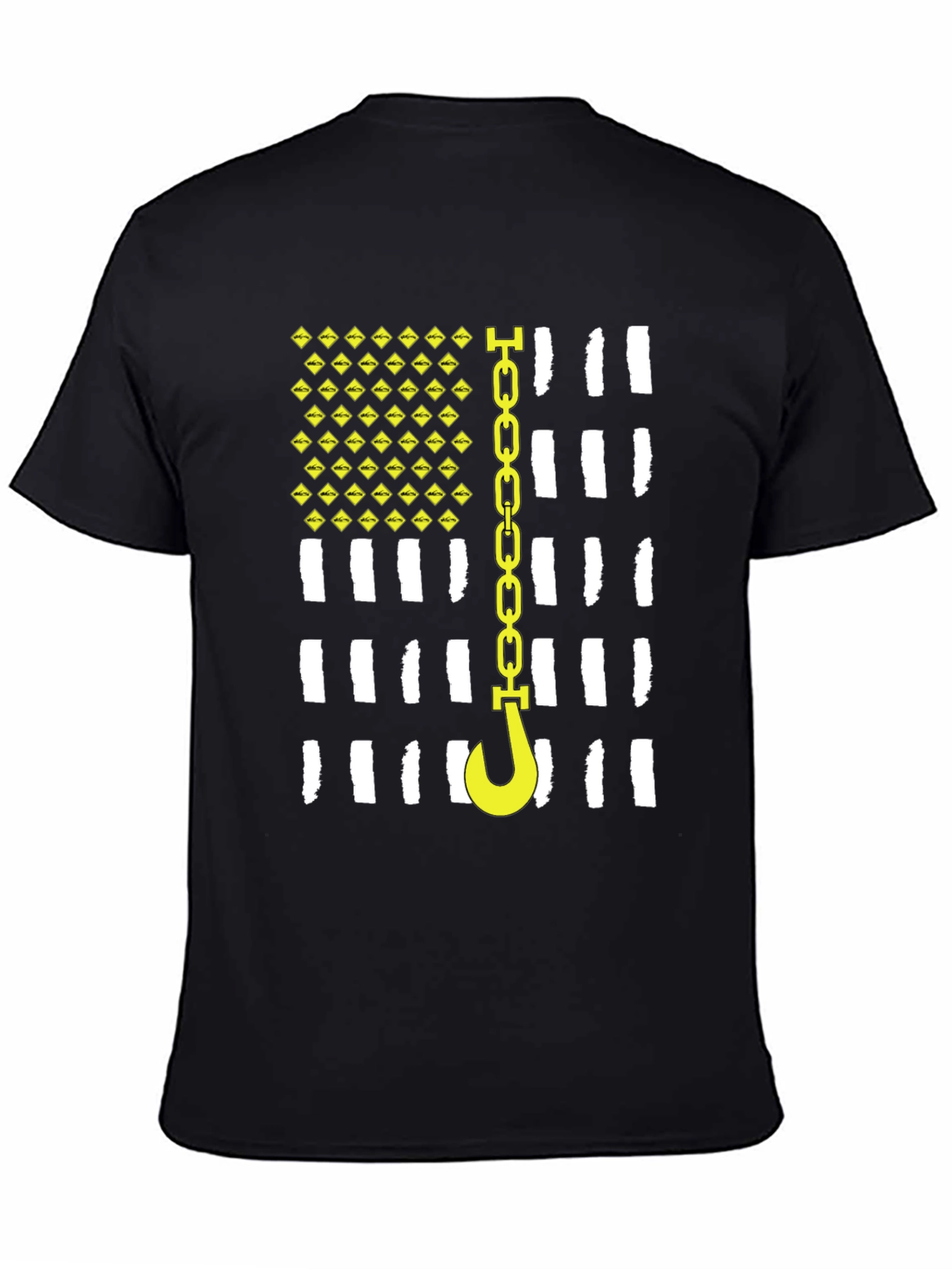 Tow Truck Driver American Flag T-Shirt