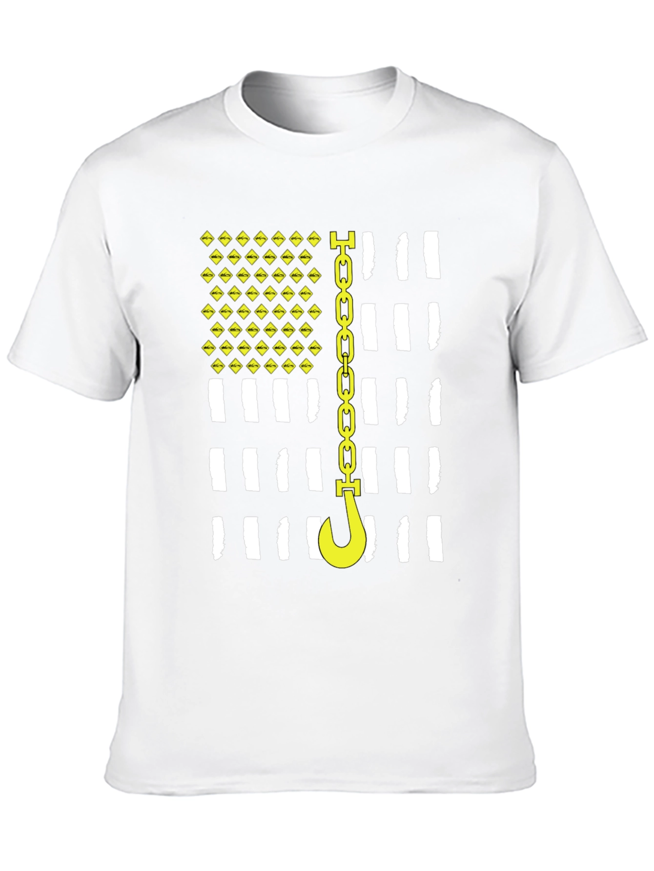 Tow Truck Driver American Flag T-Shirt