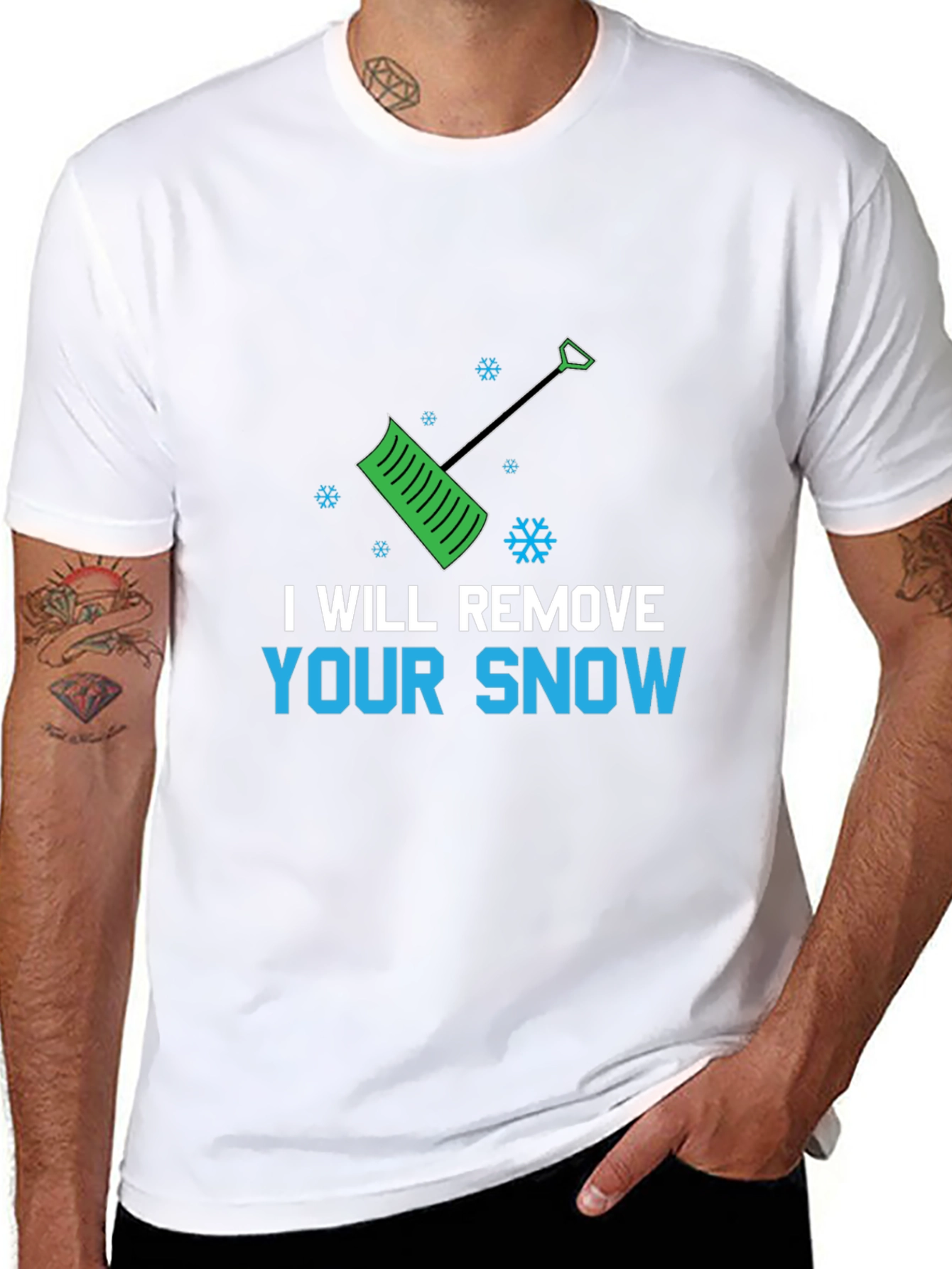 I Will Remove Your Snow Graphic Tee