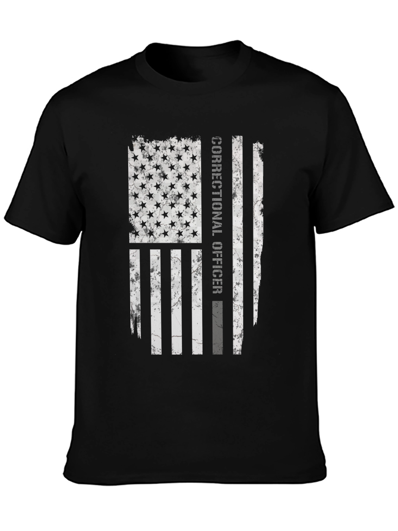 Correctional Officer Flag Graphic T-Shirt