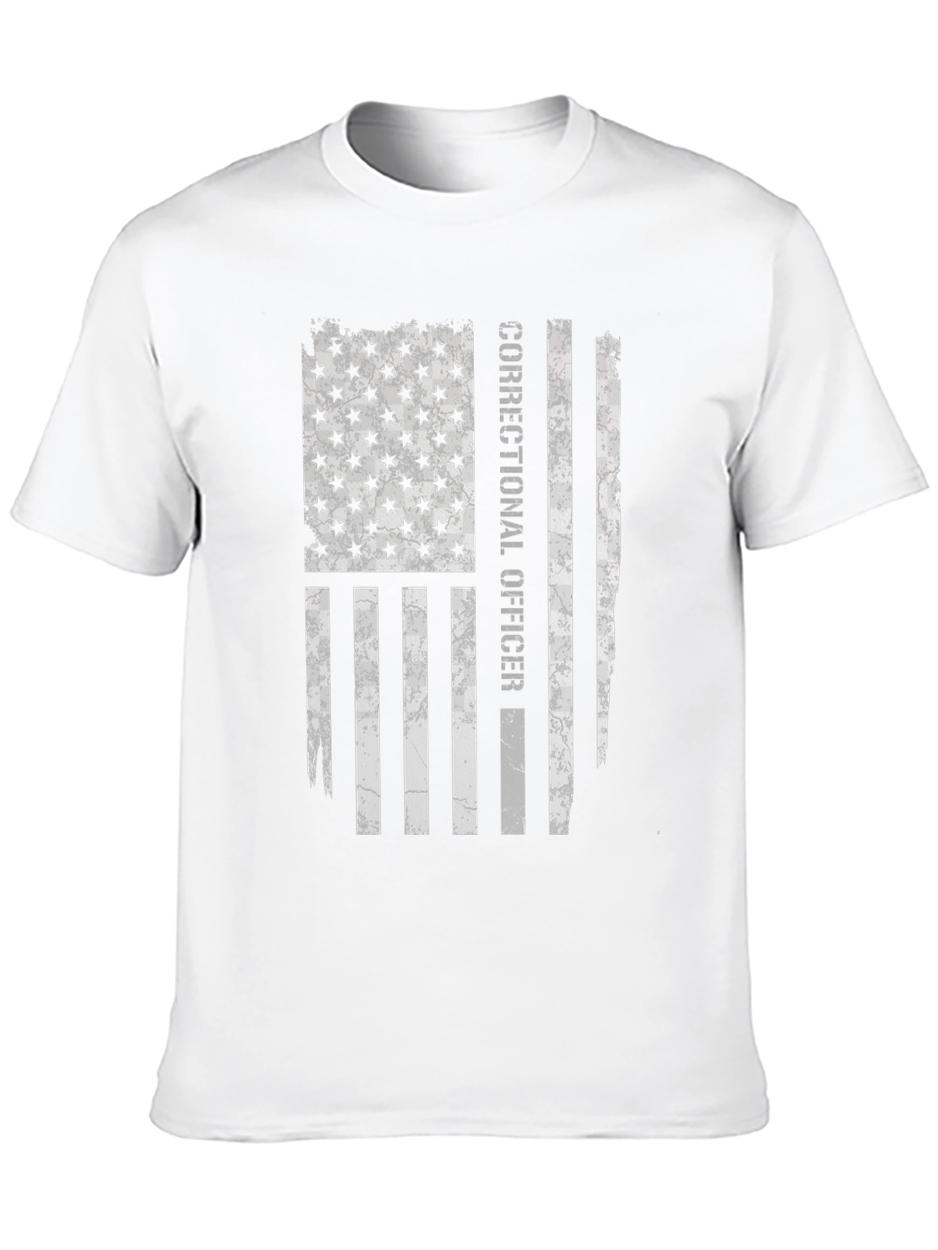 Correctional Officer Flag Graphic T-Shirt