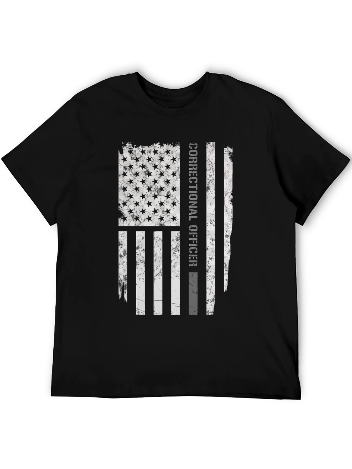 Correctional Officer Flag Graphic T-Shirt