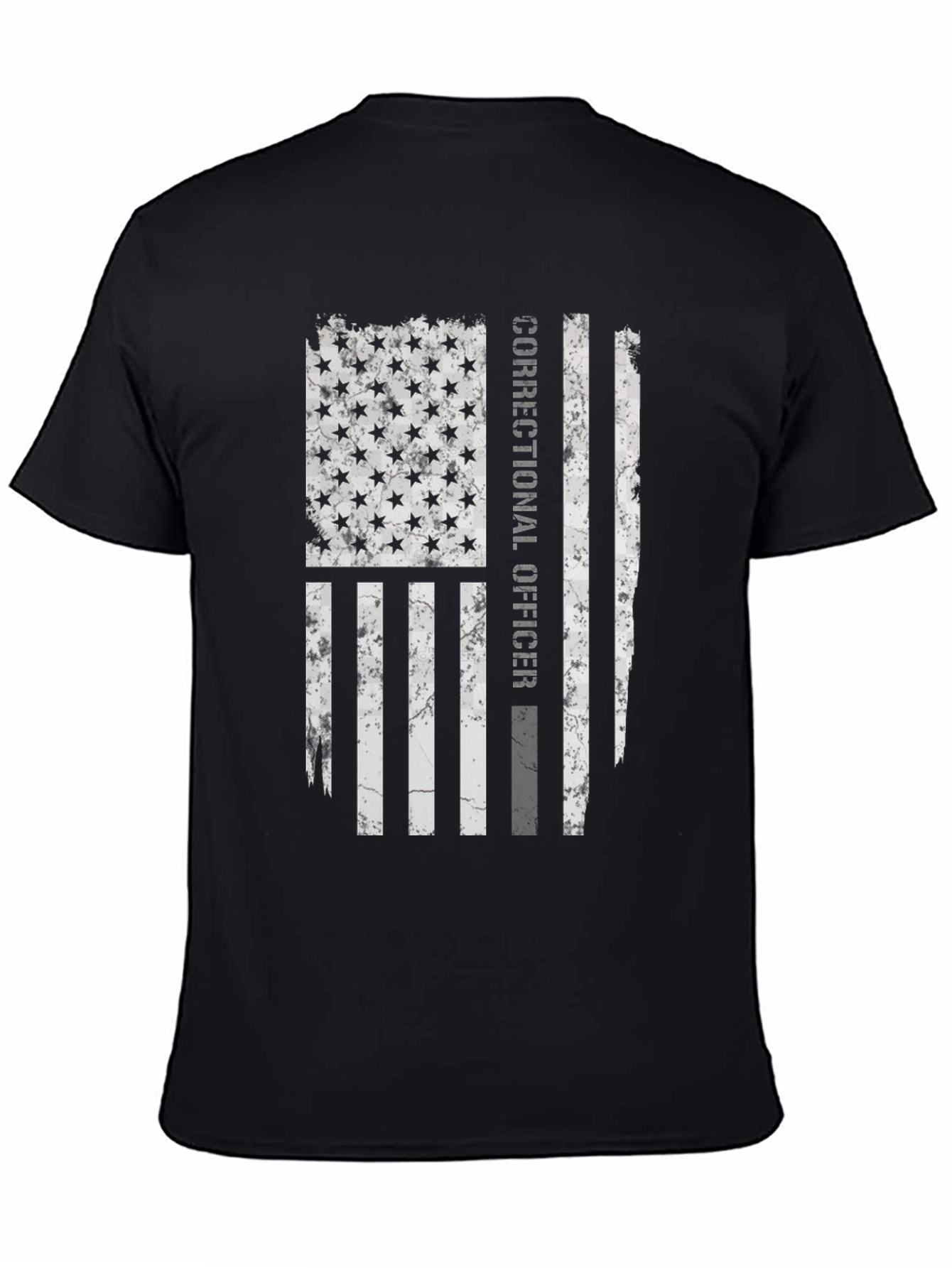 Correctional Officer Flag Graphic T-Shirt