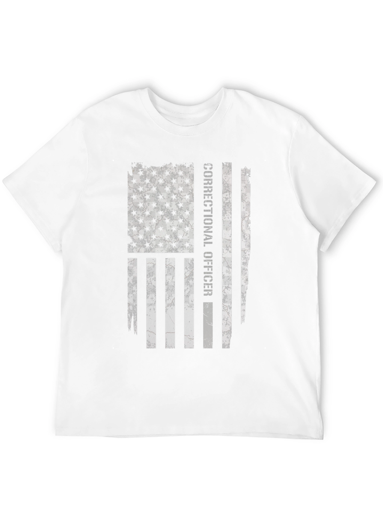 Correctional Officer Flag Graphic T-Shirt