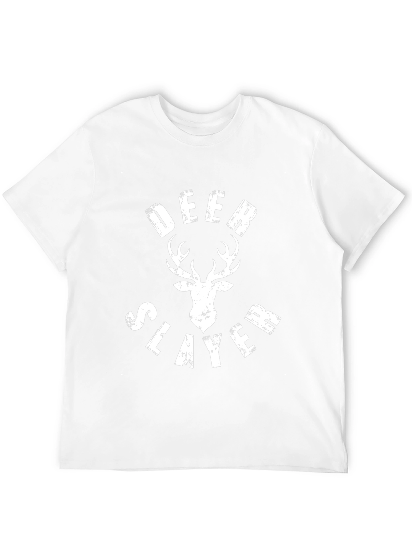 Deer Slayer Graphic Tee - Black Cotton T-Shirt