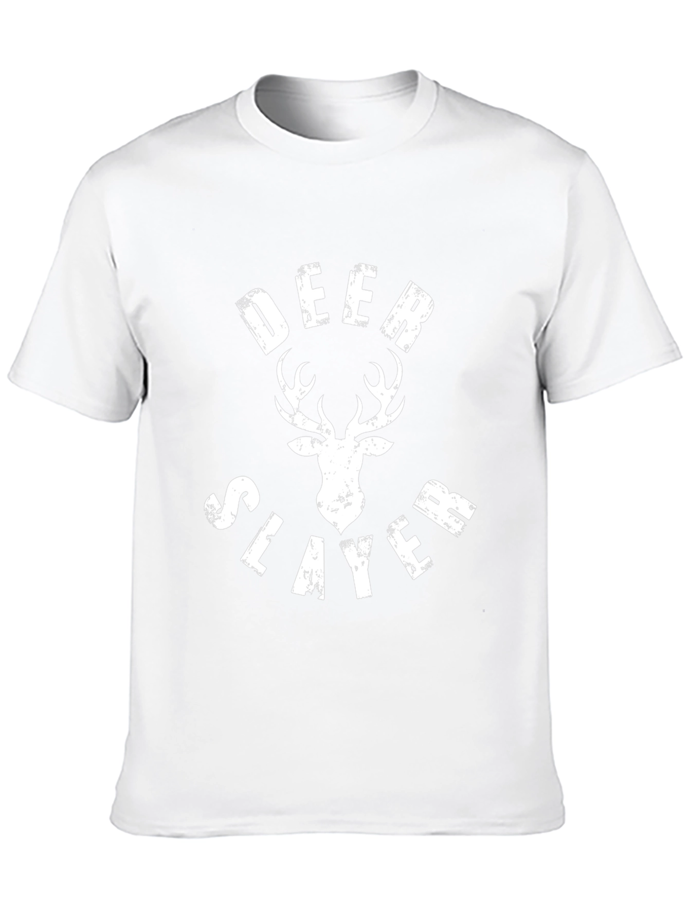 Deer Slayer Graphic Tee - Black Cotton T-Shirt