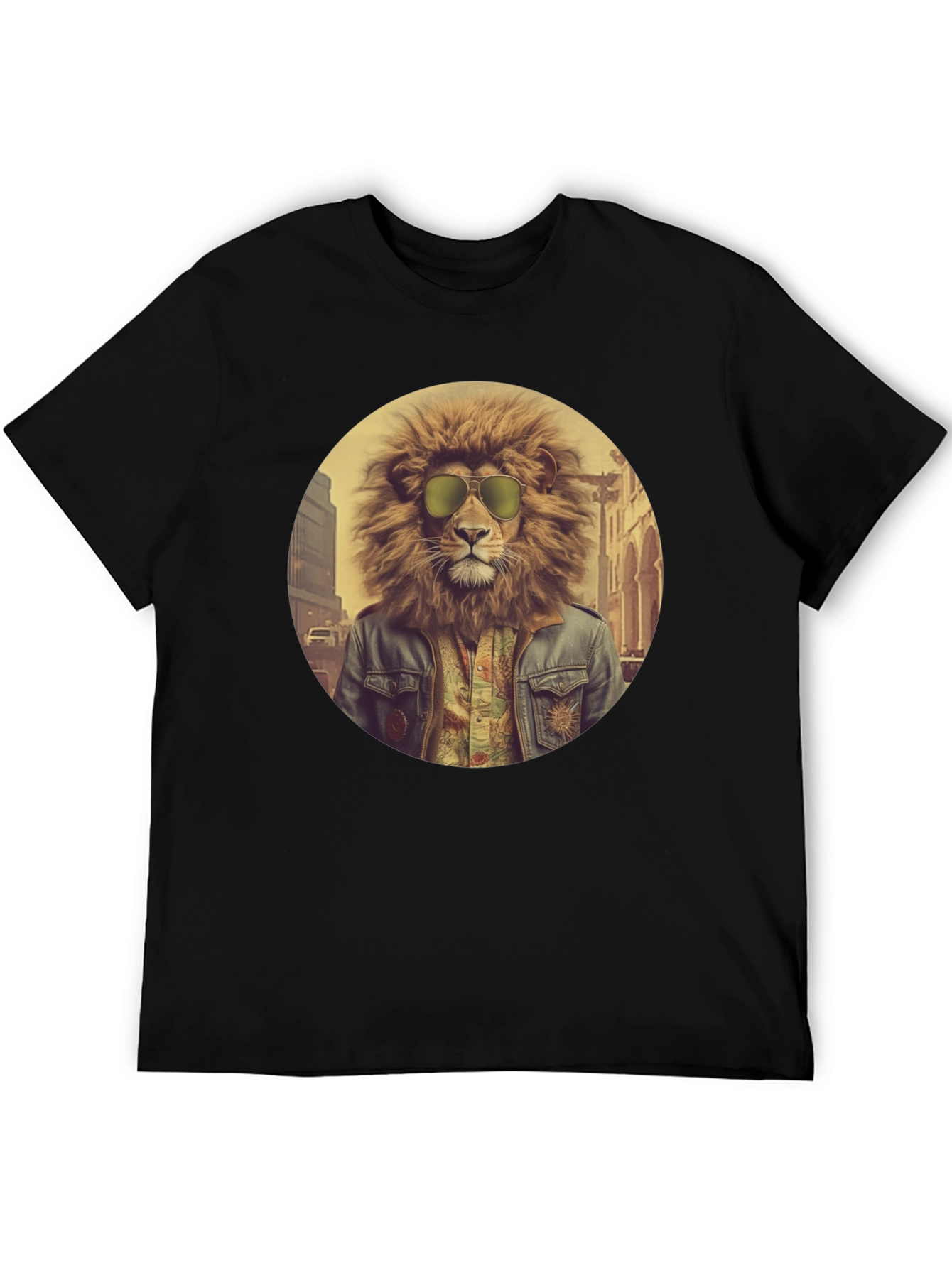 Cool Lion Graphic Tee - Street Style
