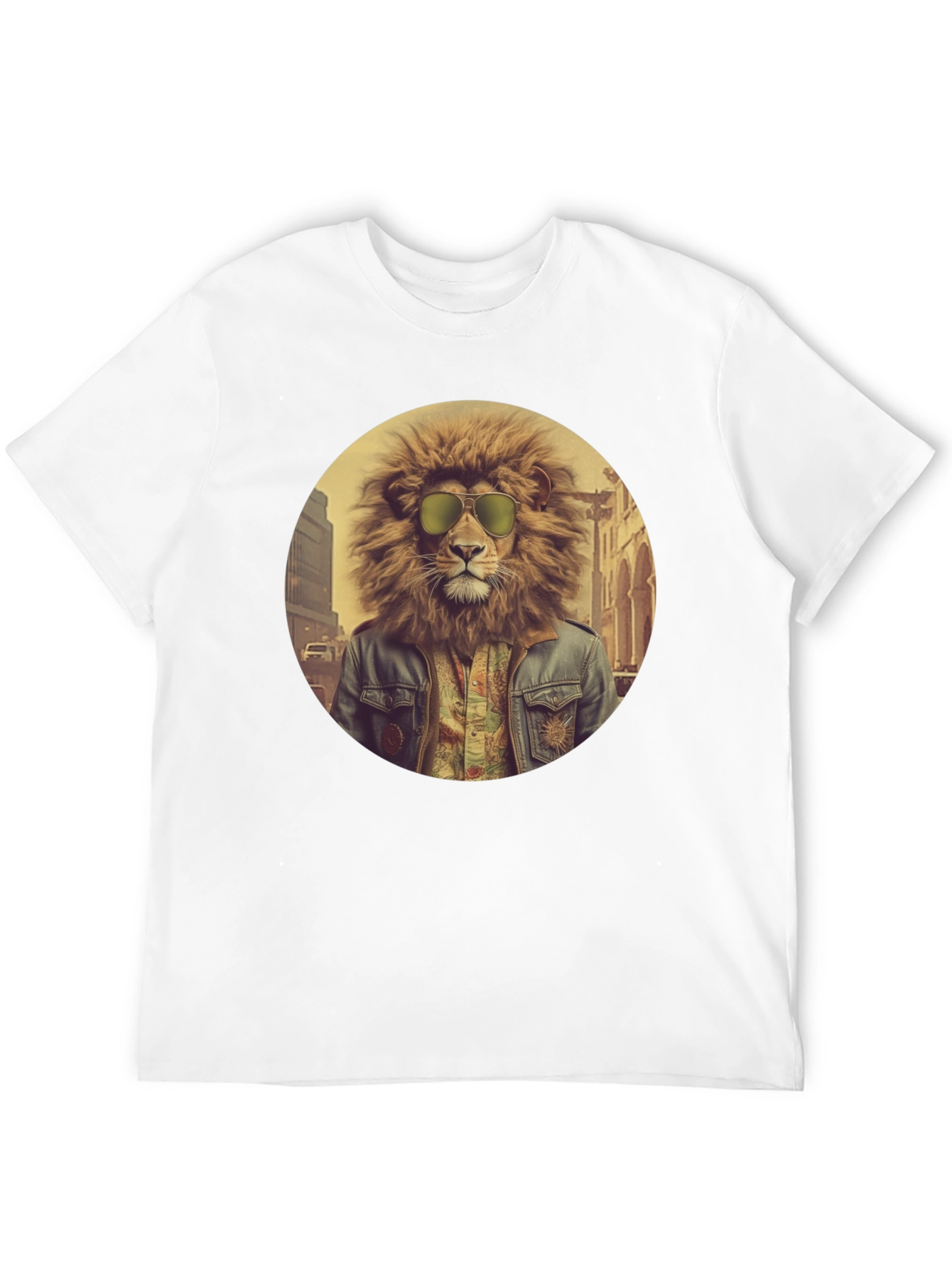 Cool Lion Graphic Tee - Street Style