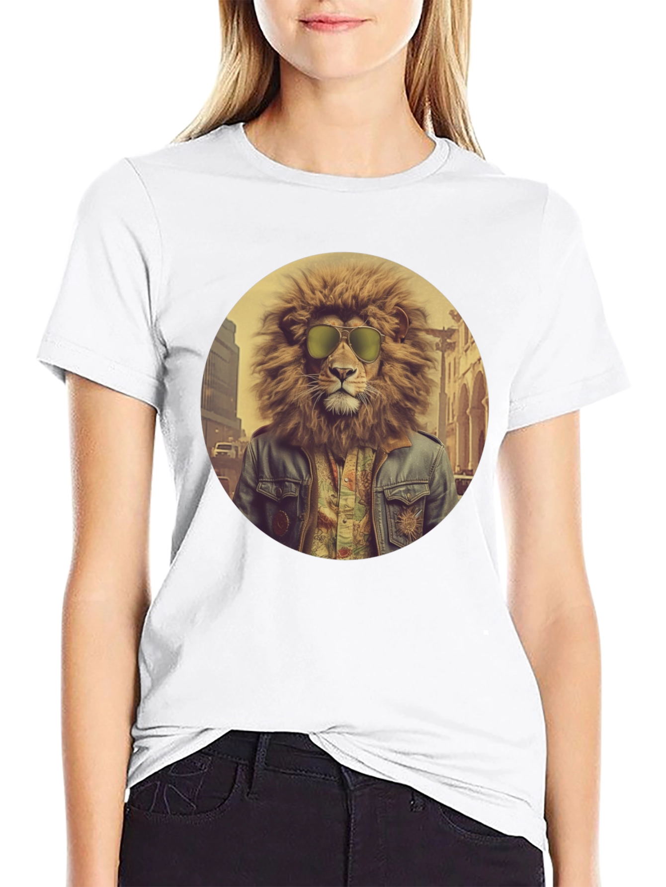 Cool Lion Graphic Tee - Street Style