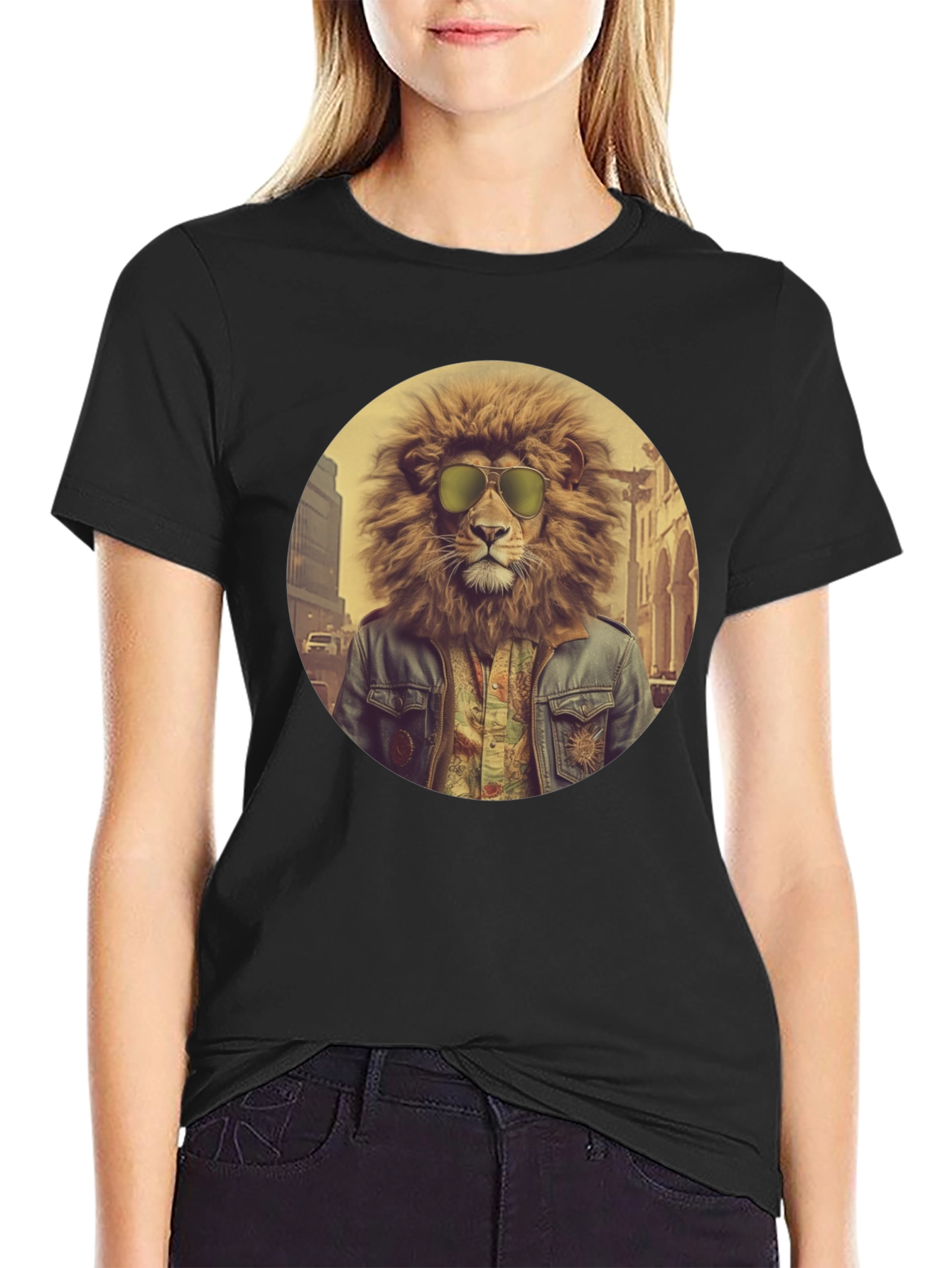 Cool Lion Graphic Tee - Street Style