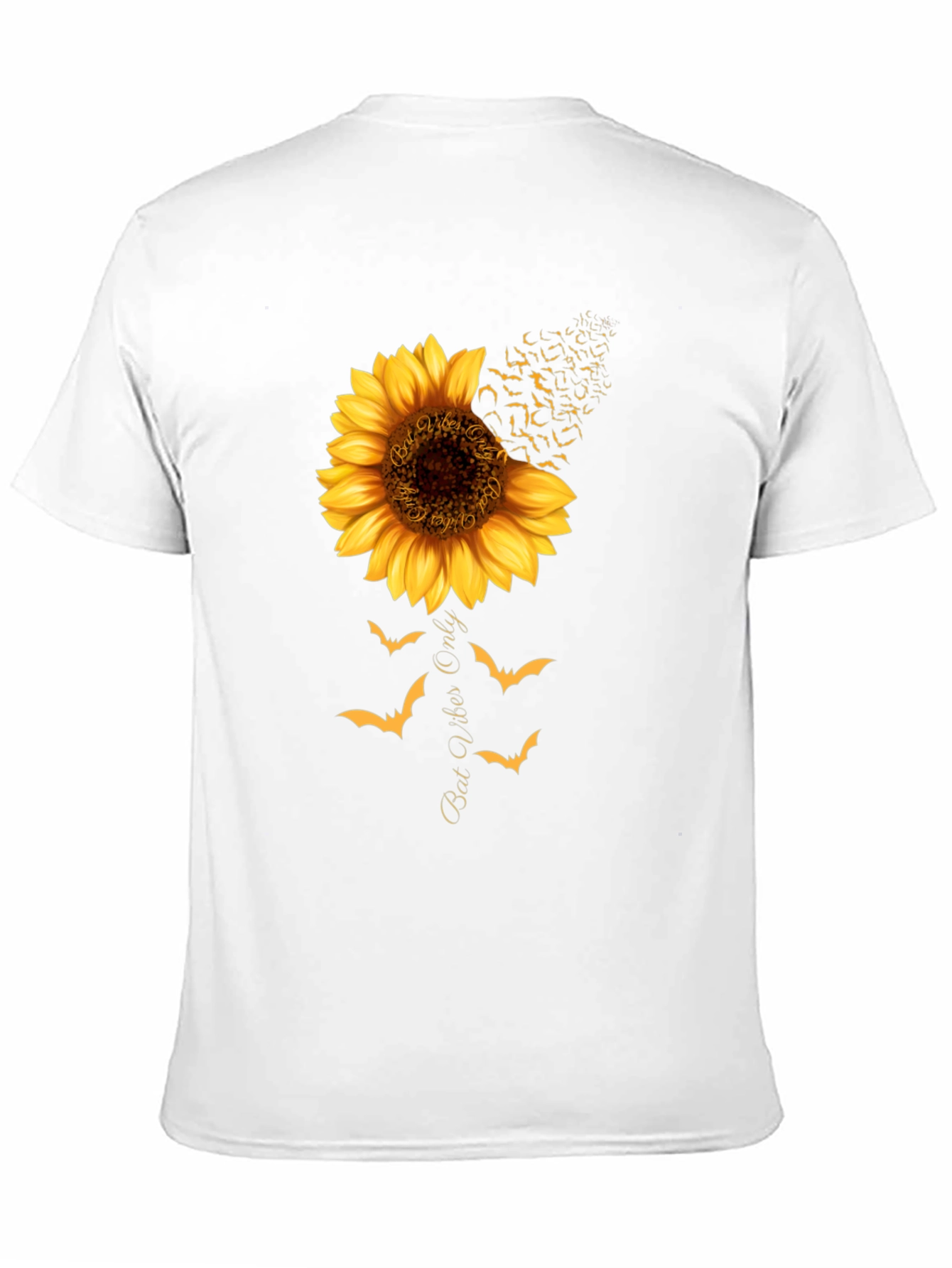 Bat Vibes Only Sunflower Graphic Tee