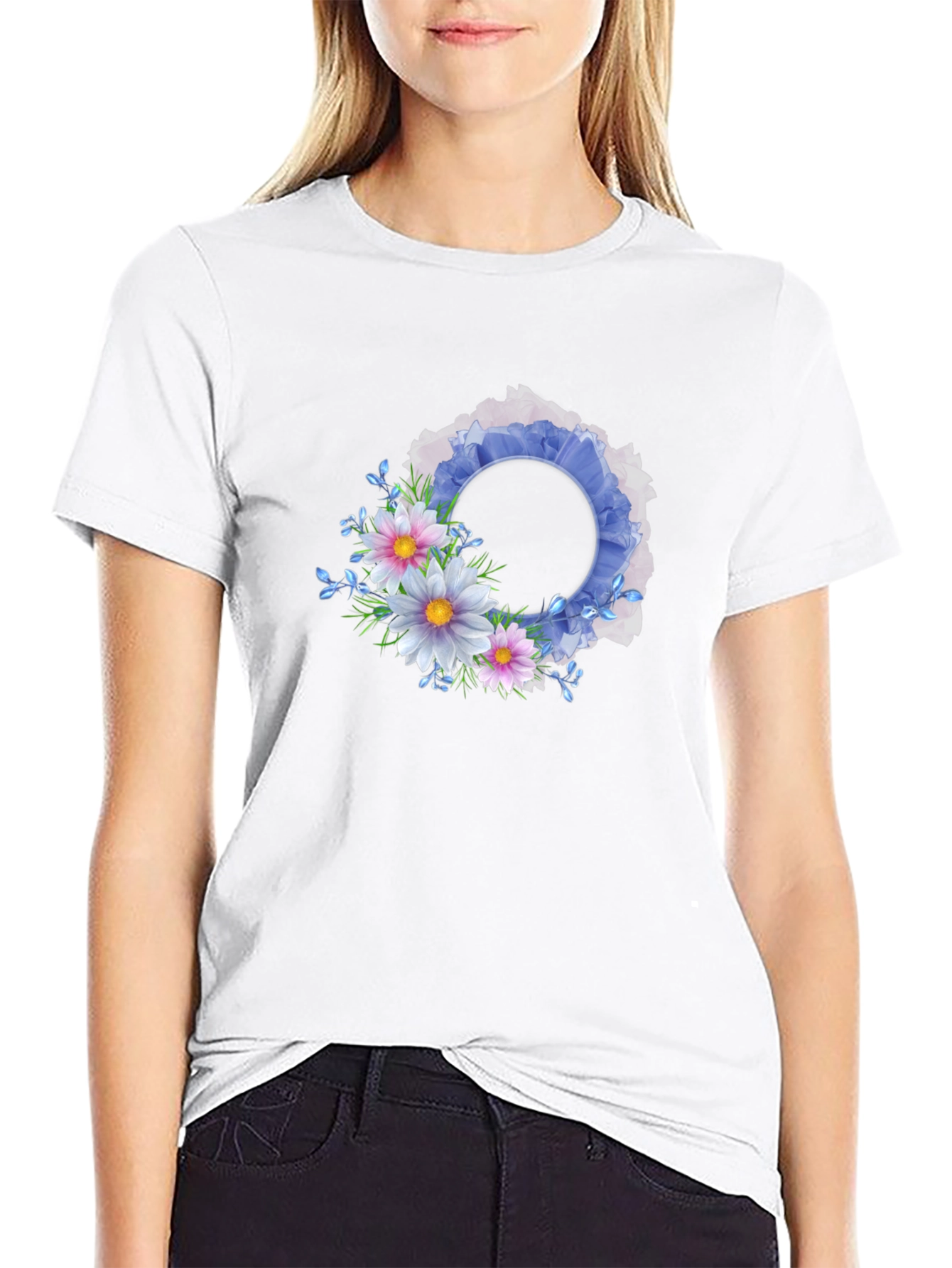 Floral Wreath Graphic Tee