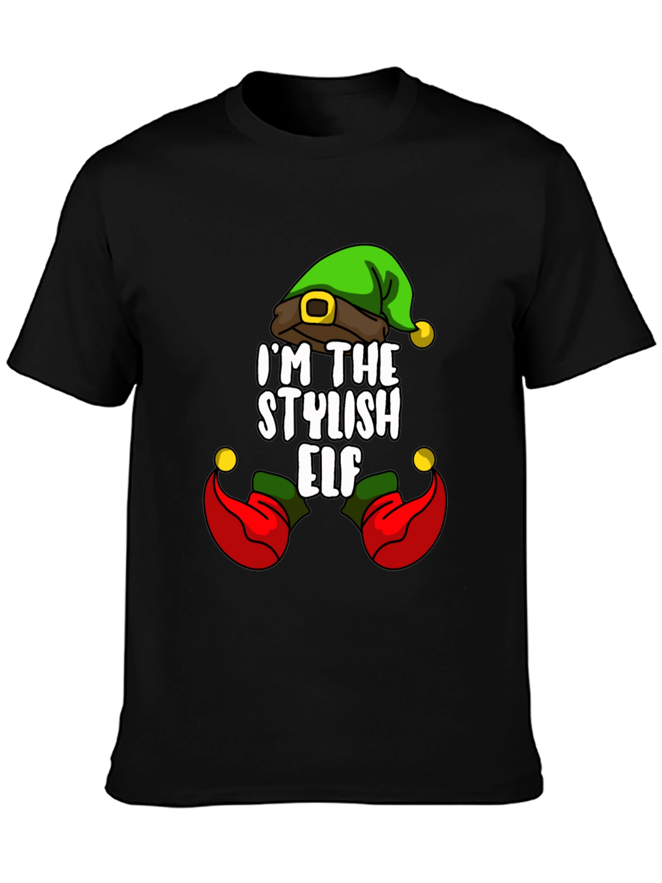 Stylish Elf T-Shirt - Holiday Fun