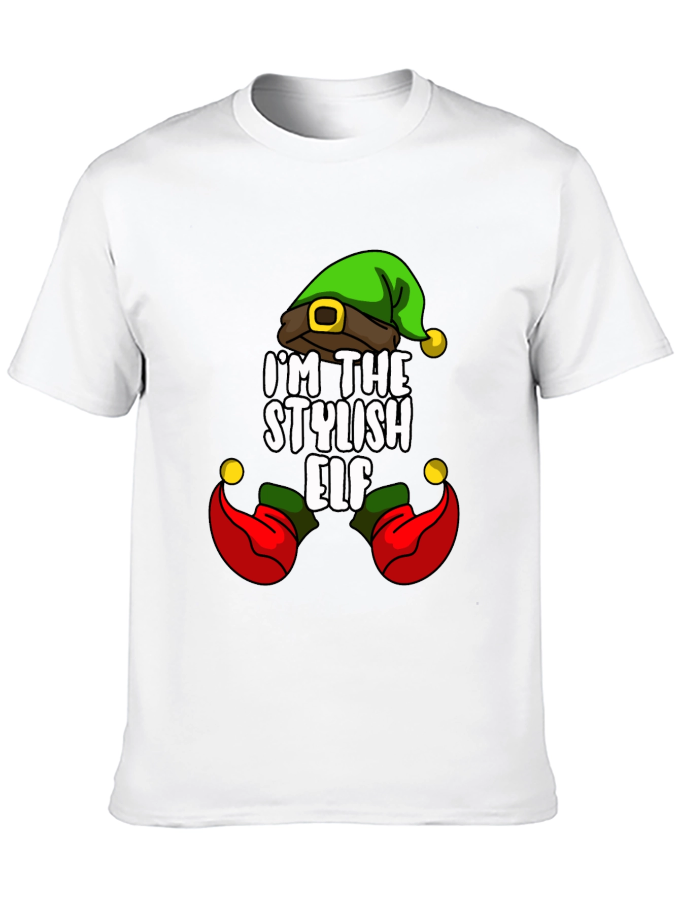 Stylish Elf T-Shirt - Holiday Fun