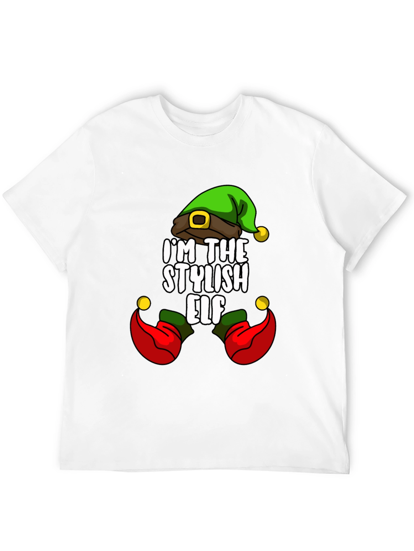 Stylish Elf T-Shirt - Holiday Fun