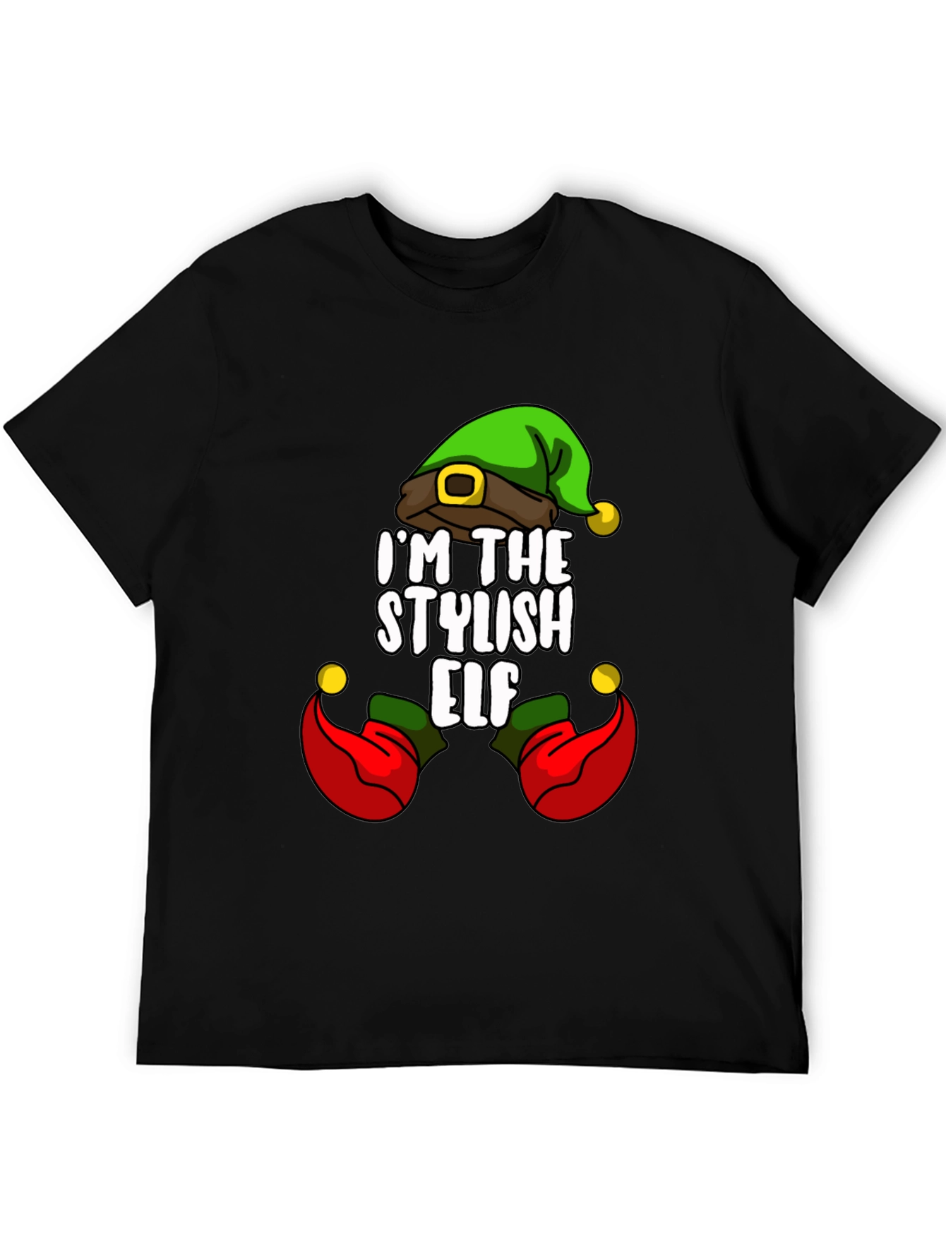 Stylish Elf T-Shirt - Holiday Fun