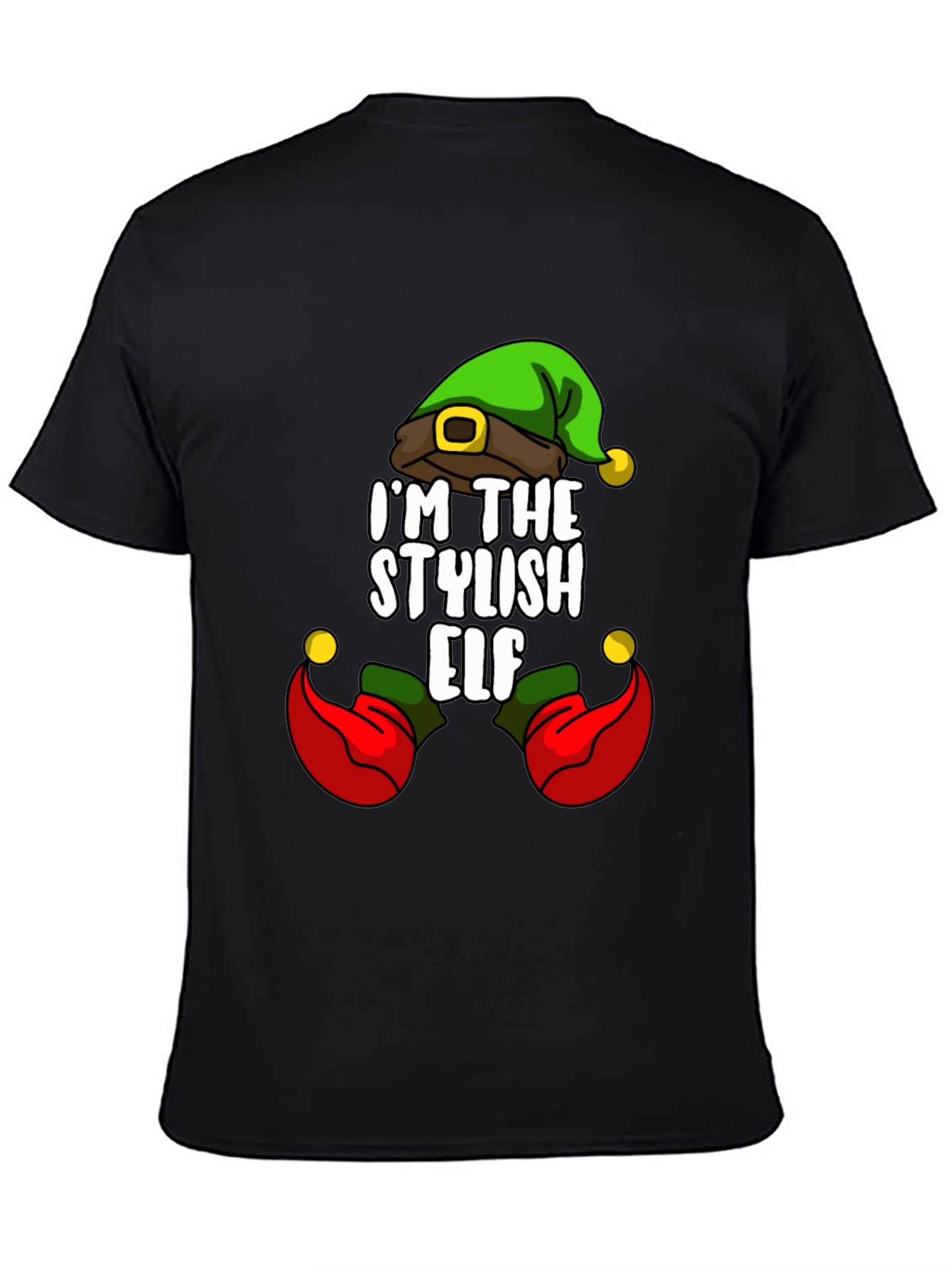Stylish Elf T-Shirt - Holiday Fun