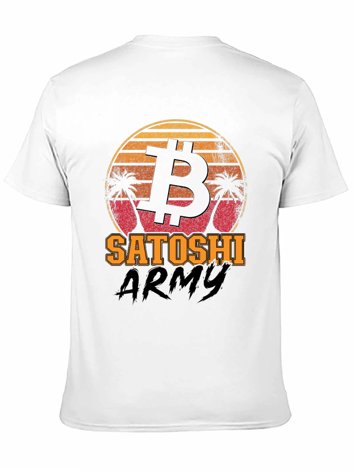 Bitcoin Satoshi Army Black Graphic Tee