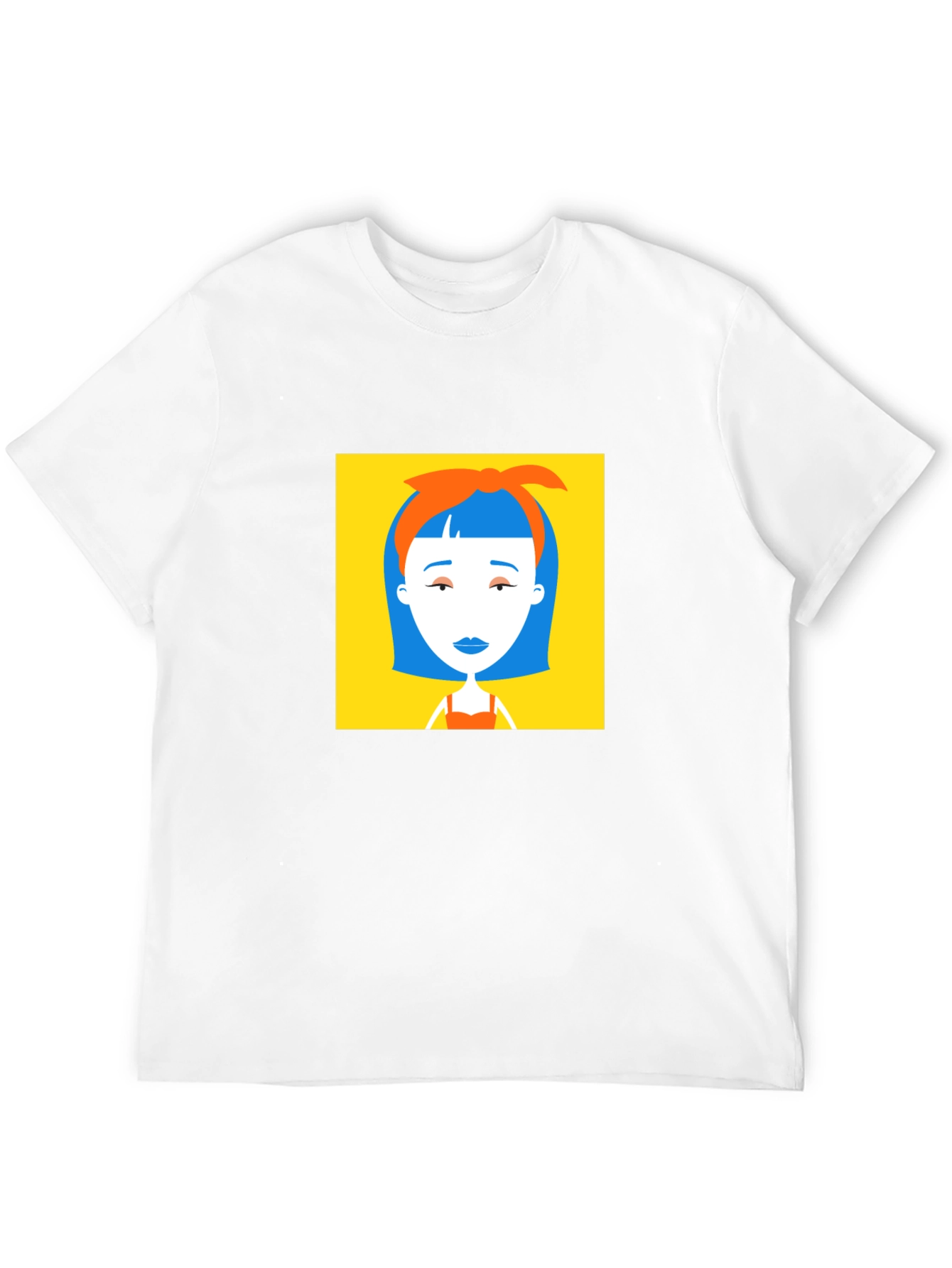Retro Pop Art Graphic Tee - Black Cotton Blend